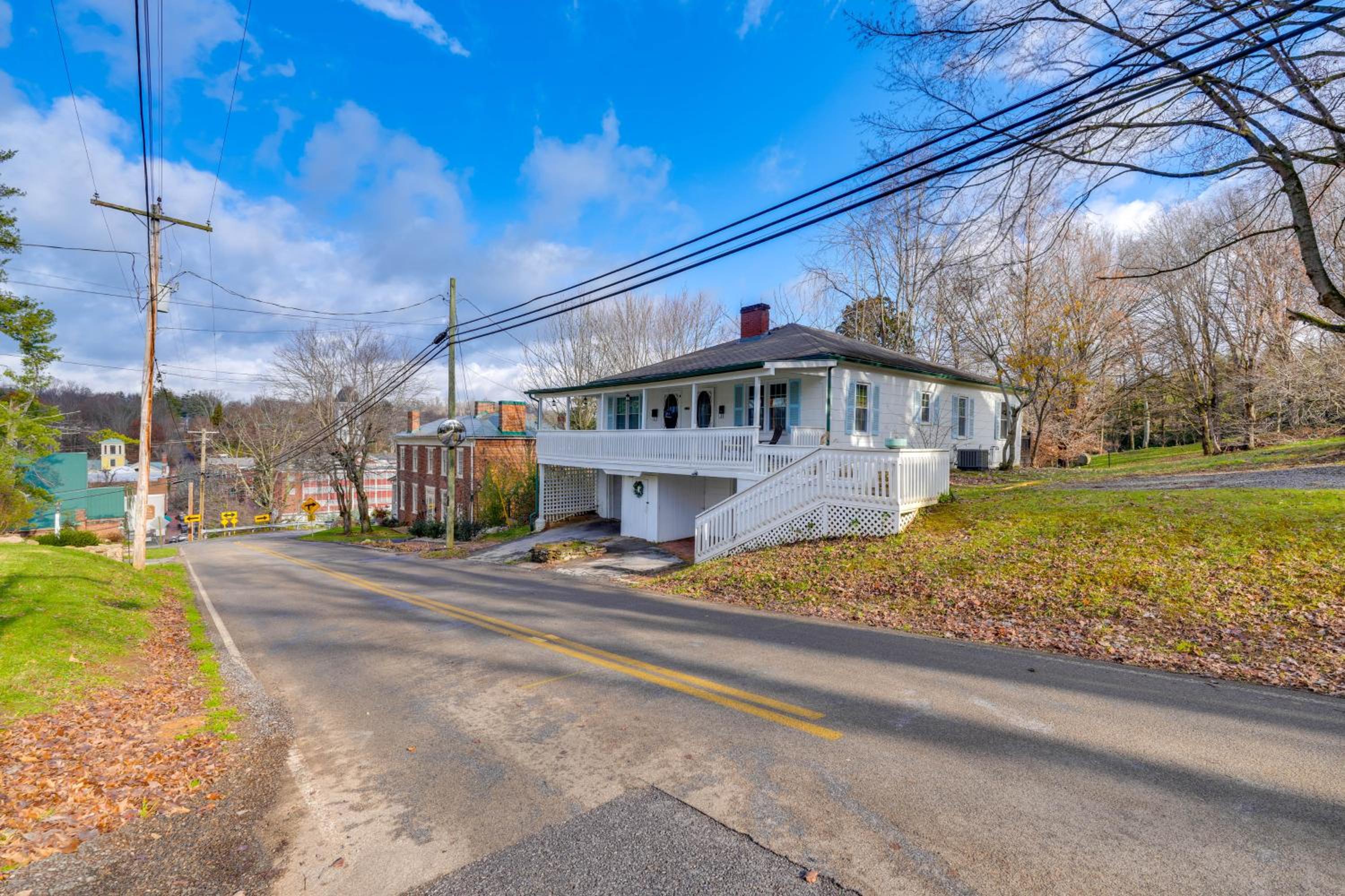 Walk to Shops and Dining Jonesborough Home with Deck!