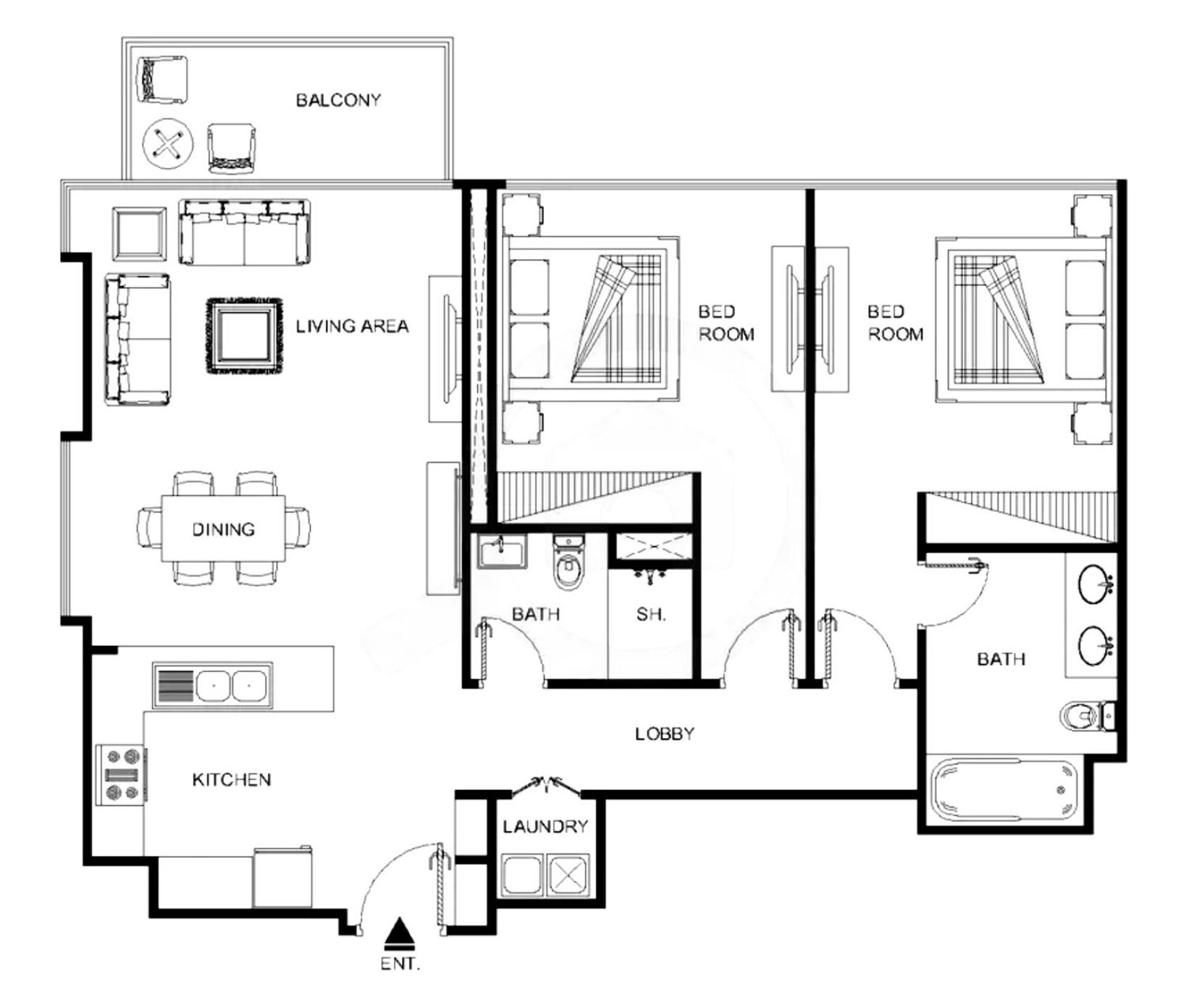 LUX The Creekside Skyline View Suite