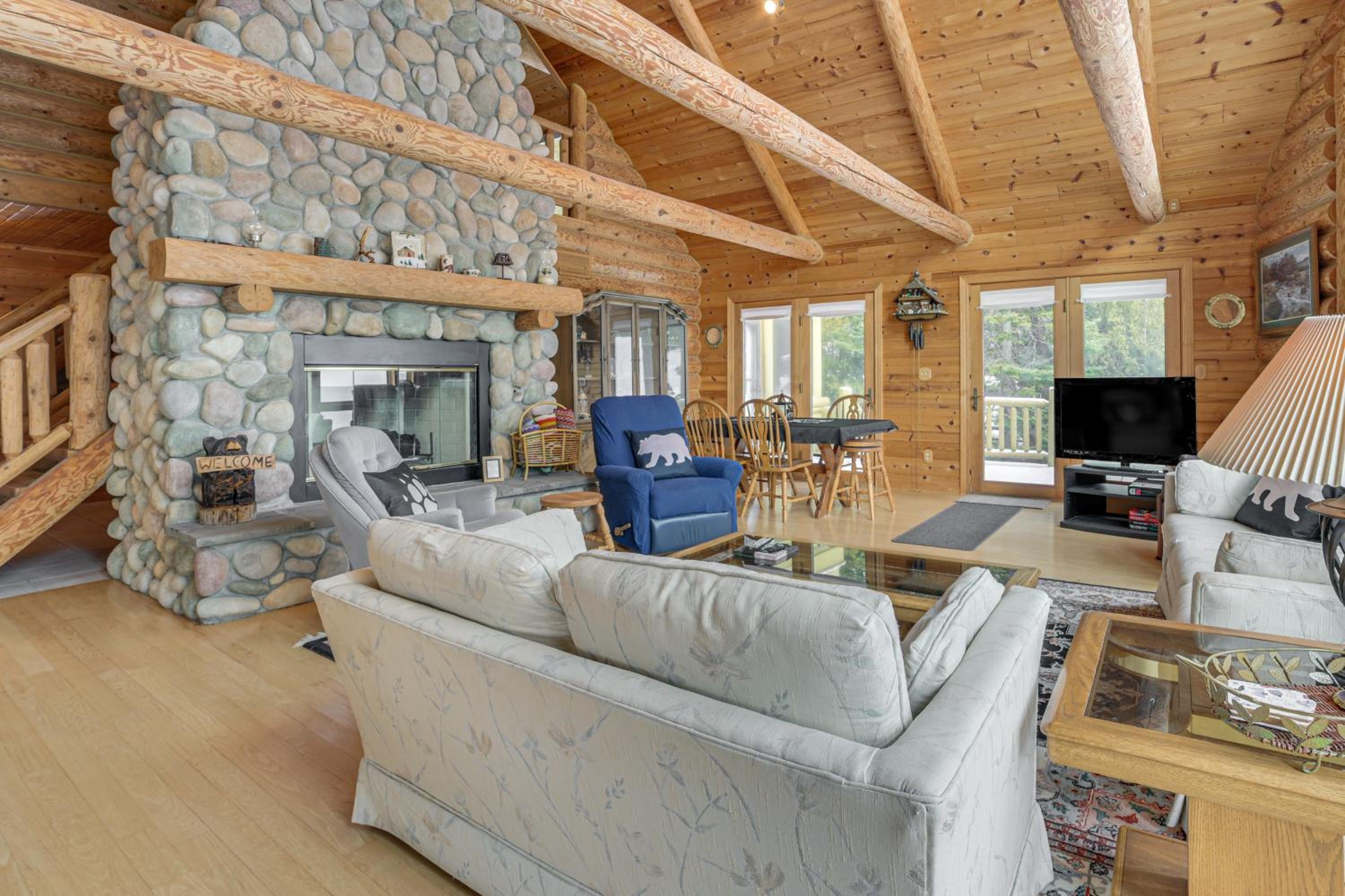 On-Site Trails and Private Beach! Lake Huron Retreat