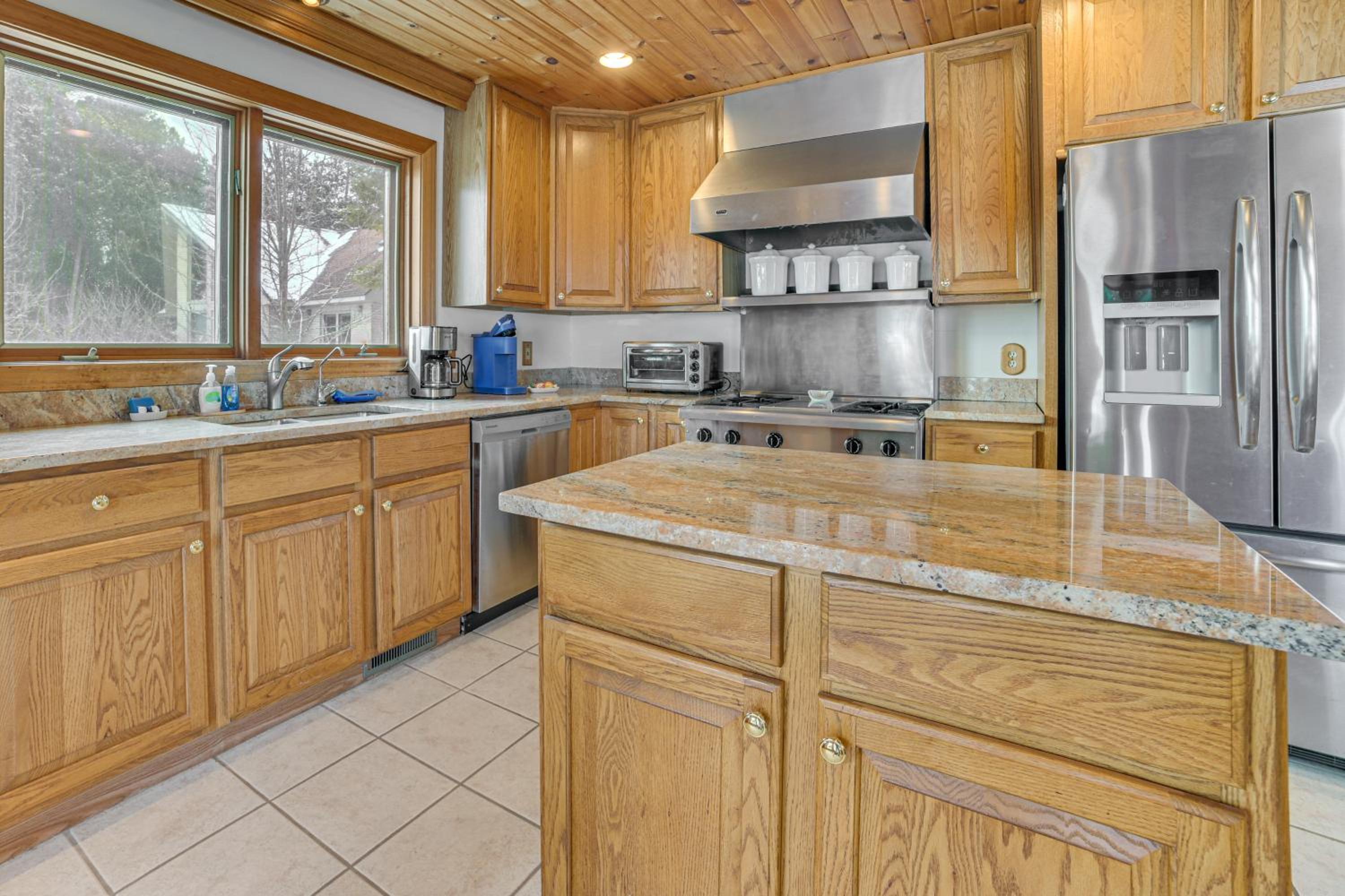 On-Site Trails and Private Beach! Lake Huron Retreat