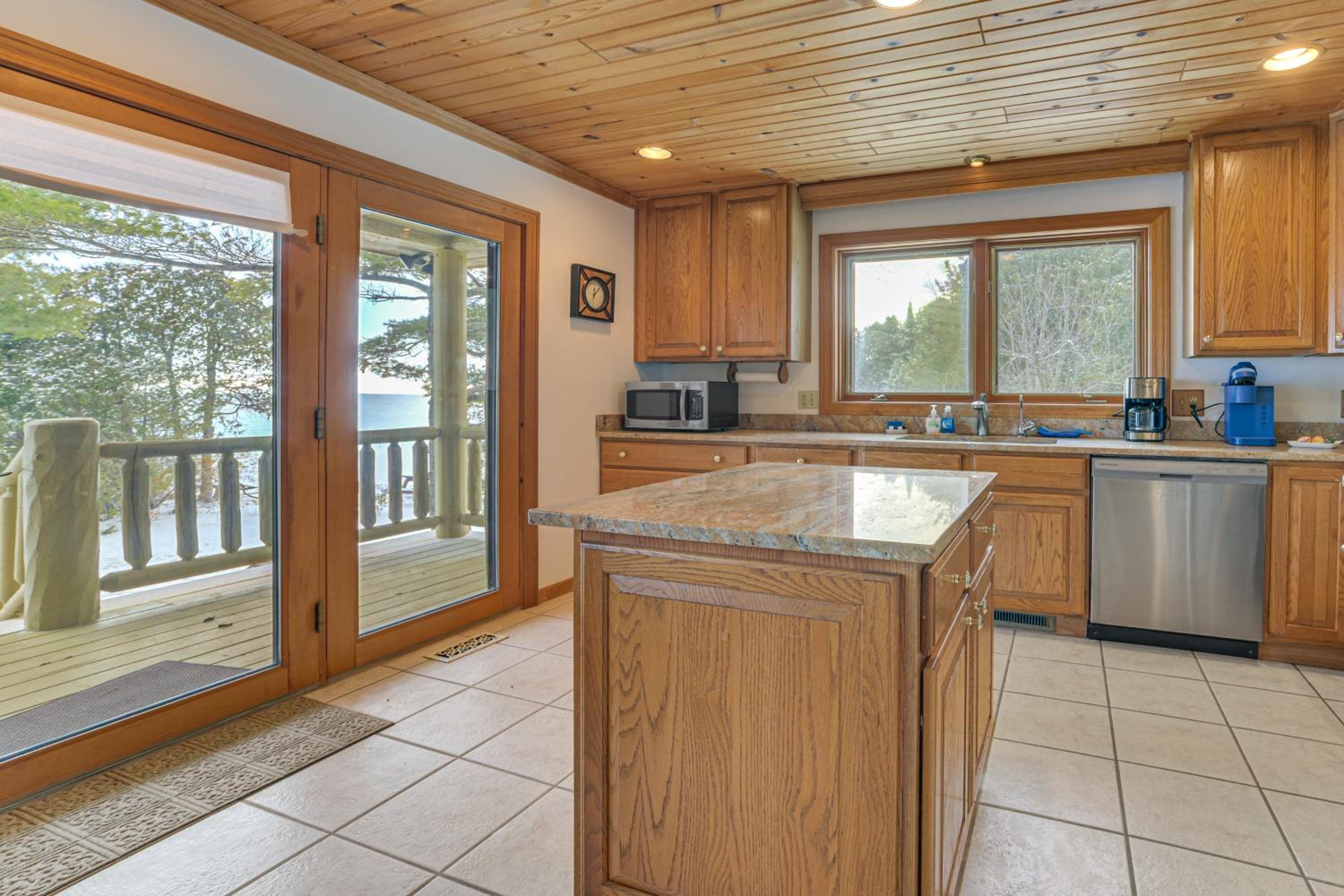 On-Site Trails and Private Beach! Lake Huron Retreat
