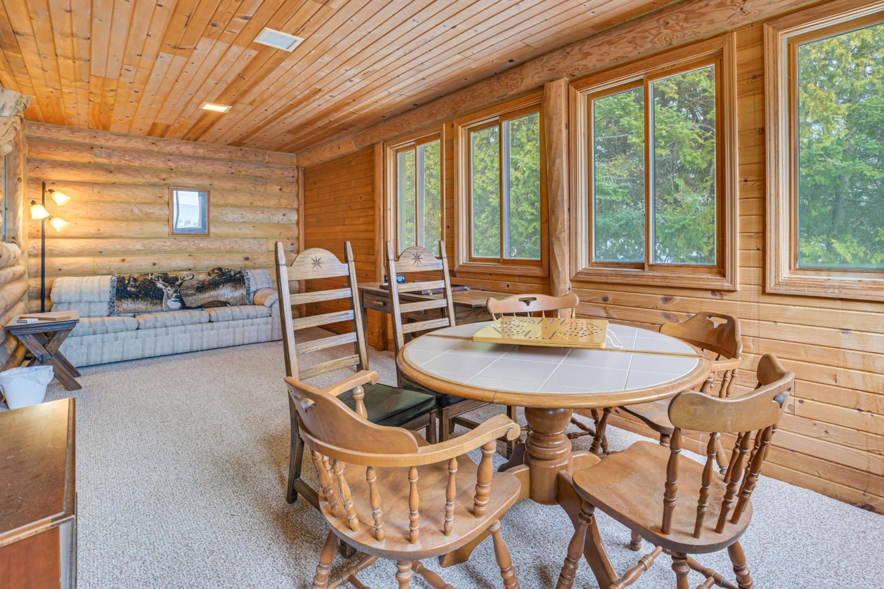 On-Site Trails and Private Beach! Lake Huron Retreat