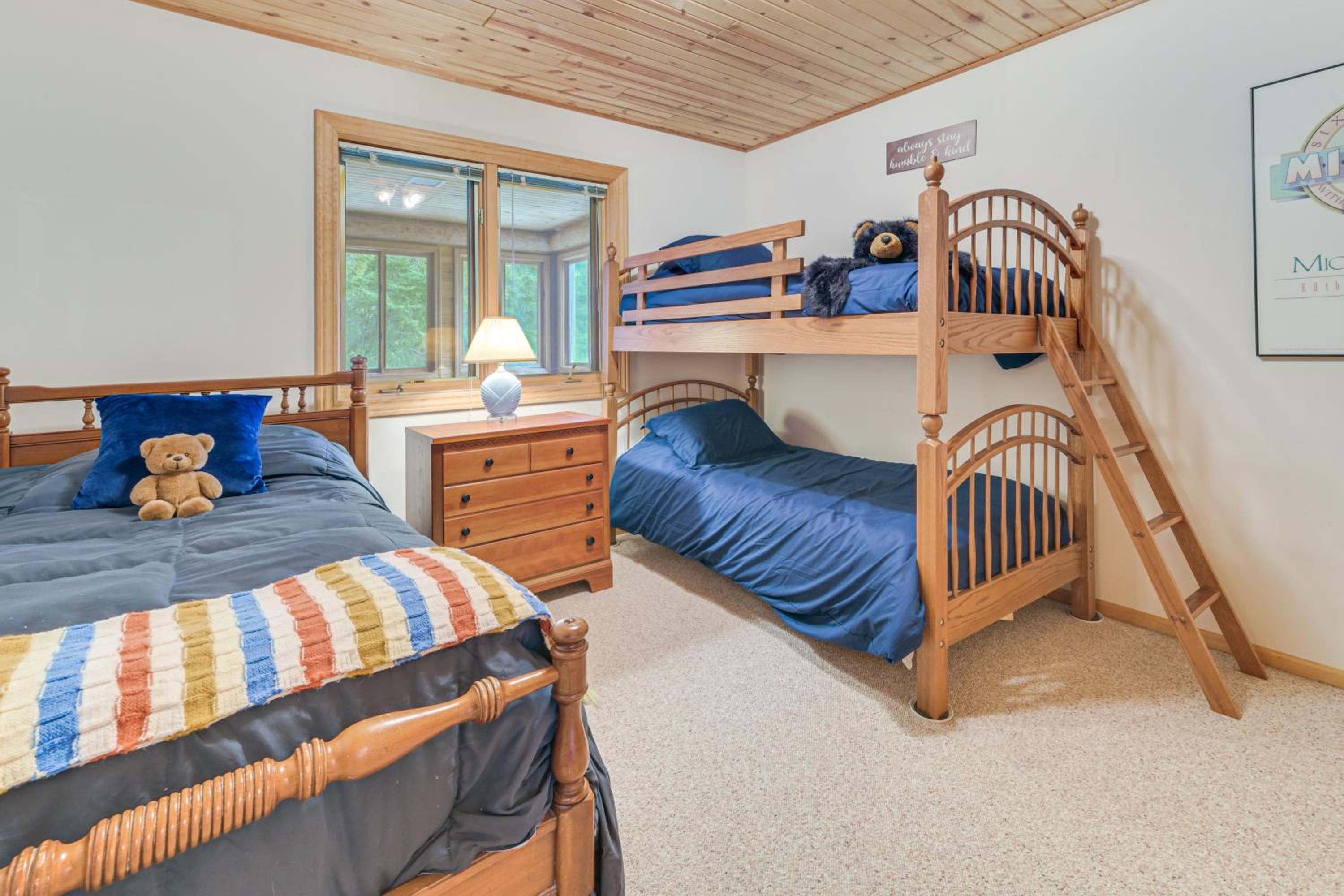 On-Site Trails and Private Beach! Lake Huron Retreat