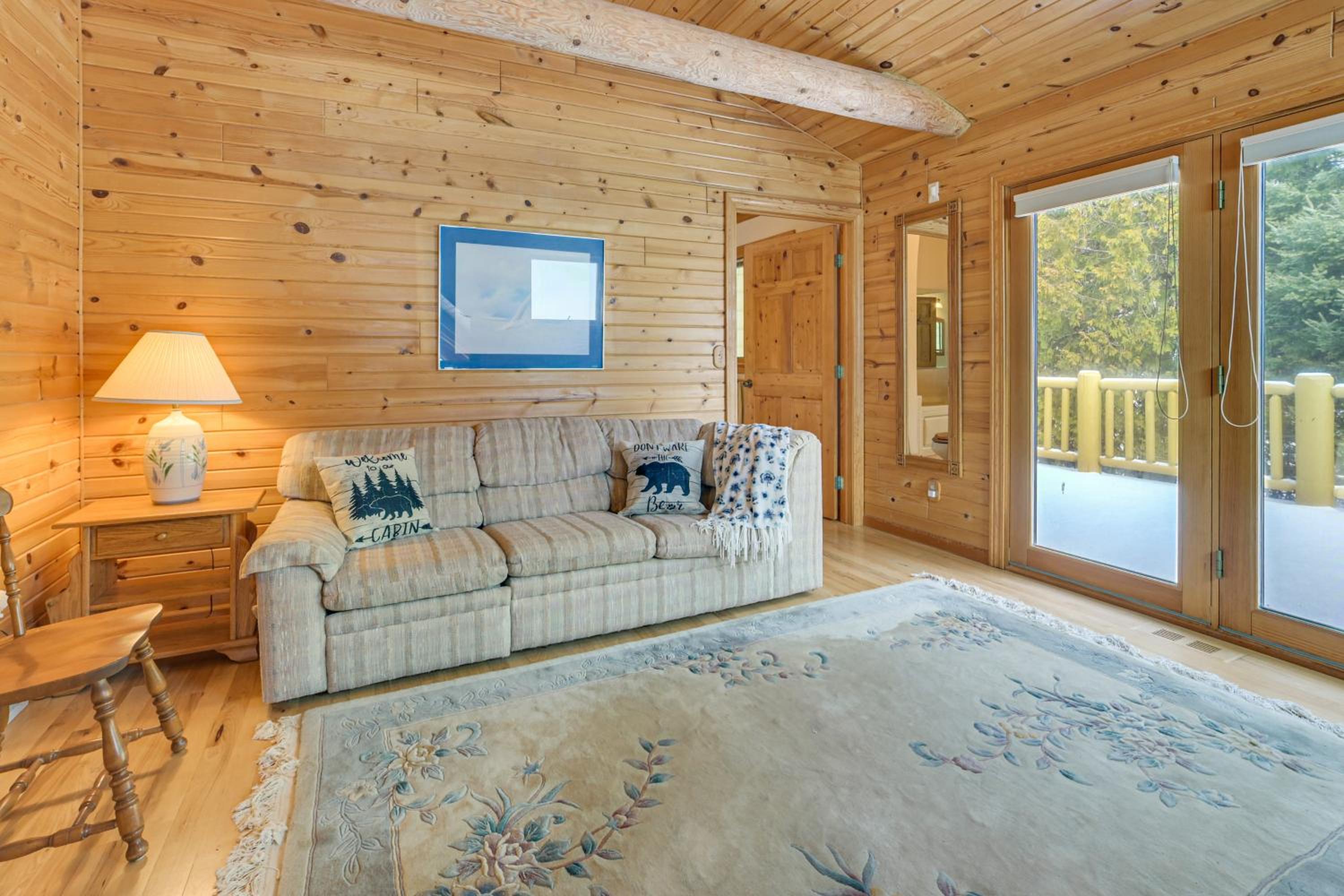 On-Site Trails and Private Beach! Lake Huron Retreat