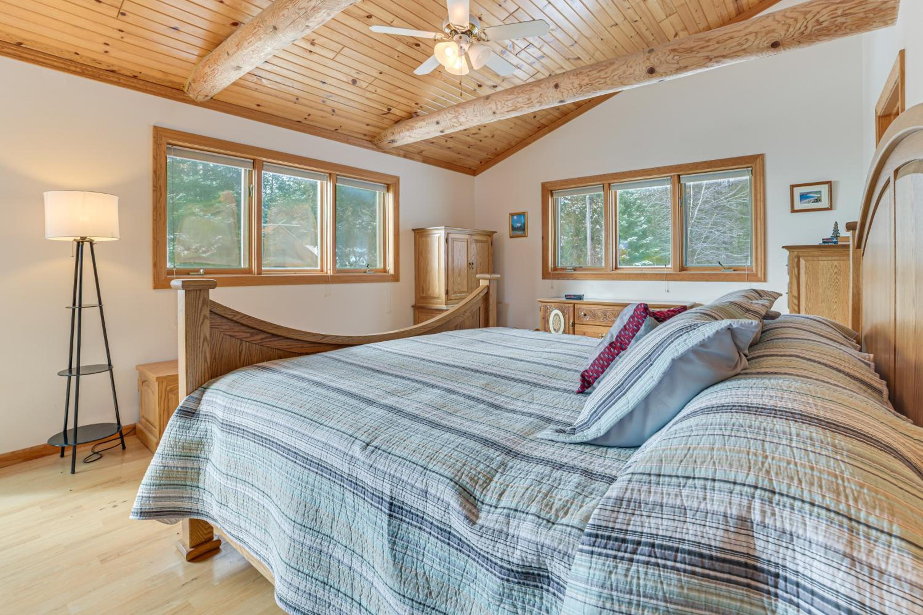 On-Site Trails and Private Beach! Lake Huron Retreat