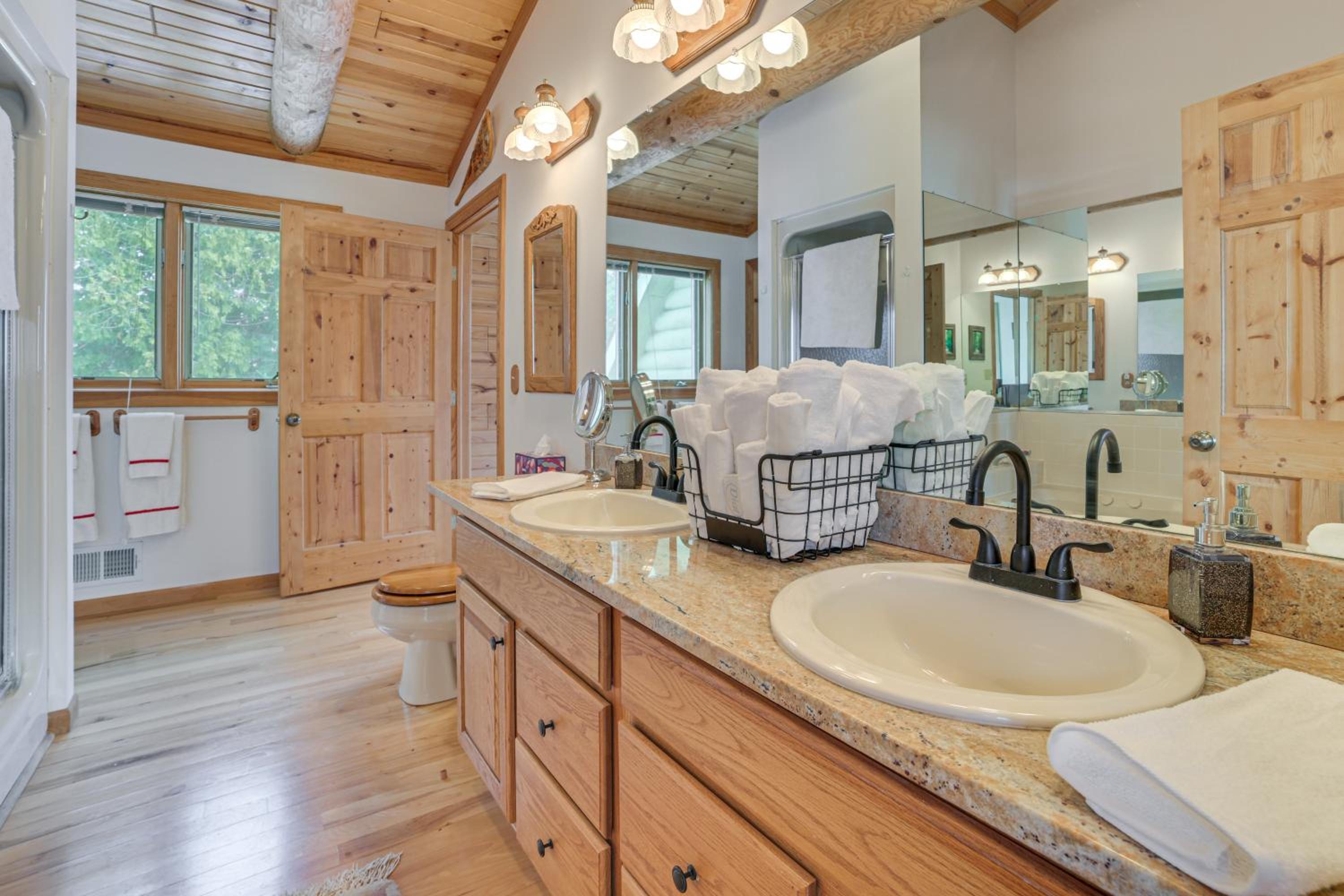 On-Site Trails and Private Beach! Lake Huron Retreat