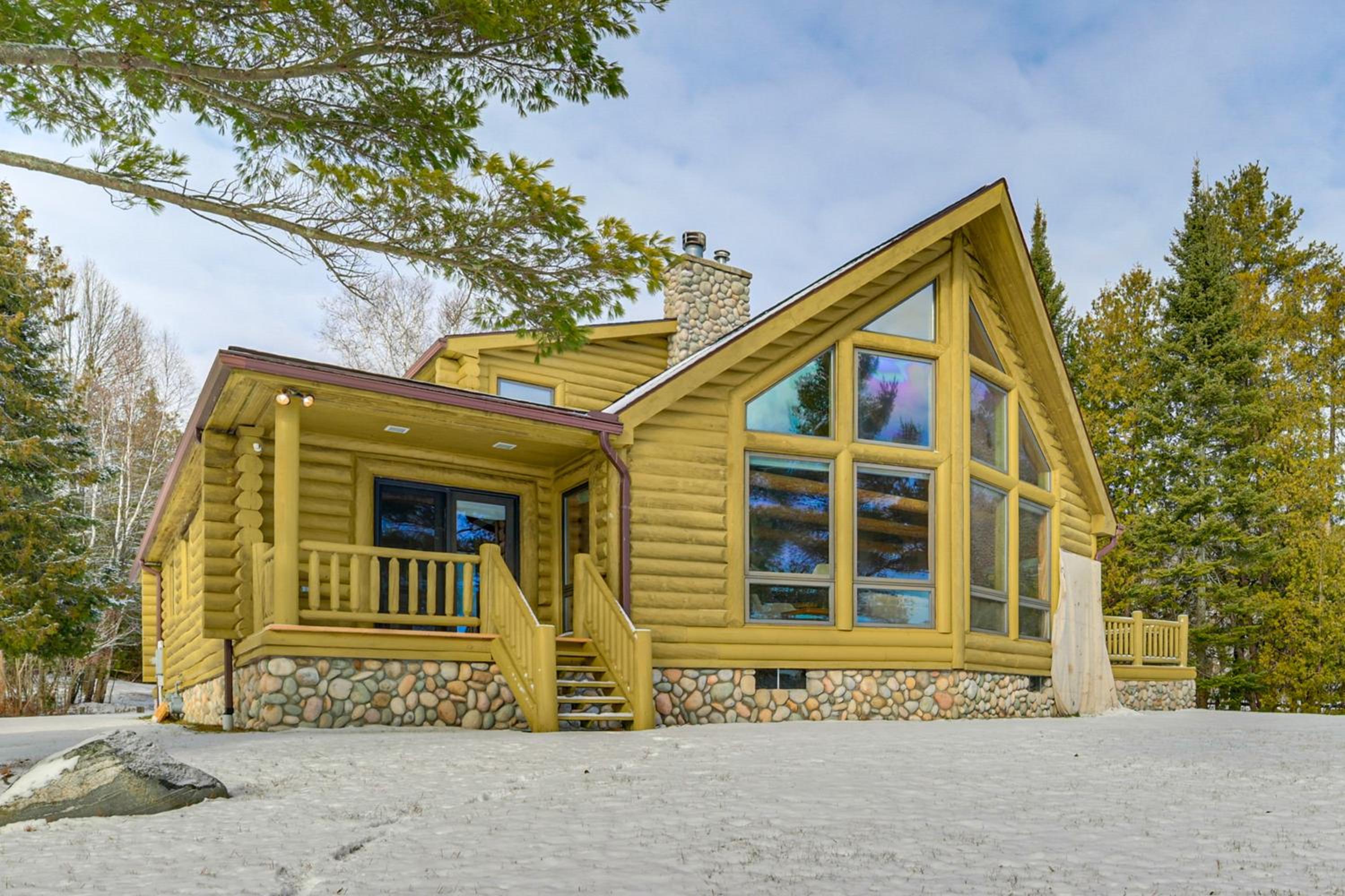 On-Site Trails and Private Beach! Lake Huron Retreat
