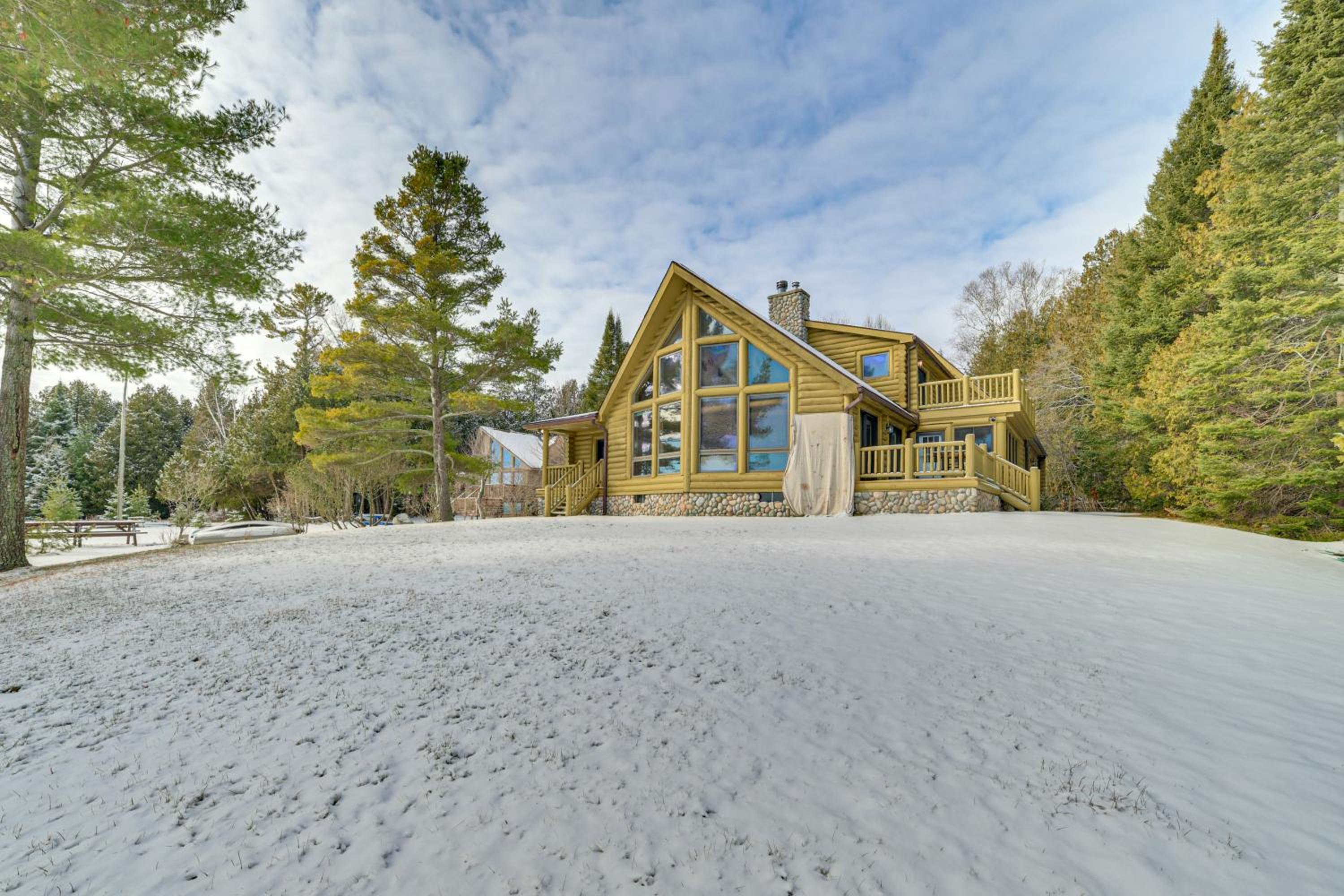 On-Site Trails and Private Beach! Lake Huron Retreat