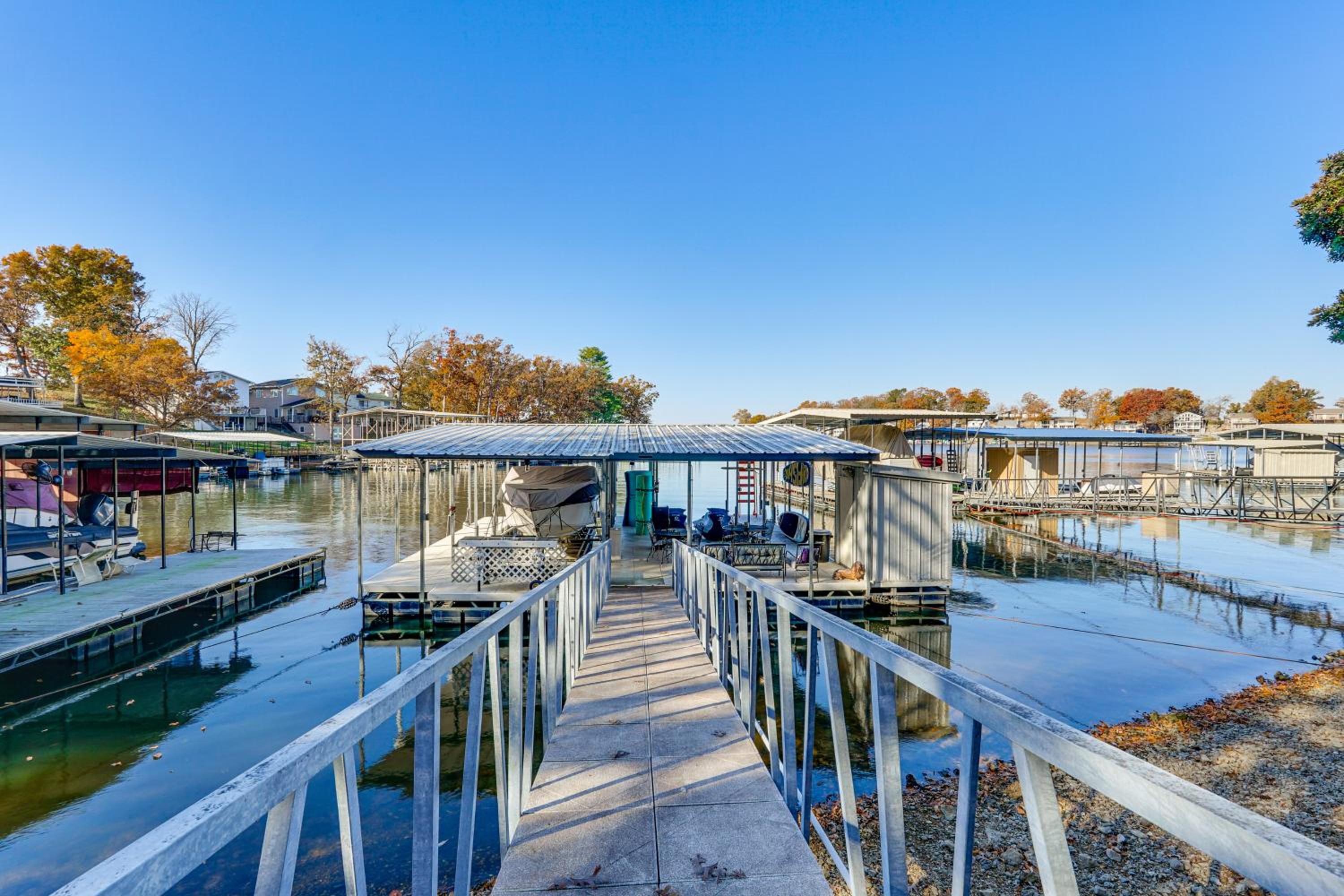 Waterfront Family Getaway in Lake Ozark with Dock