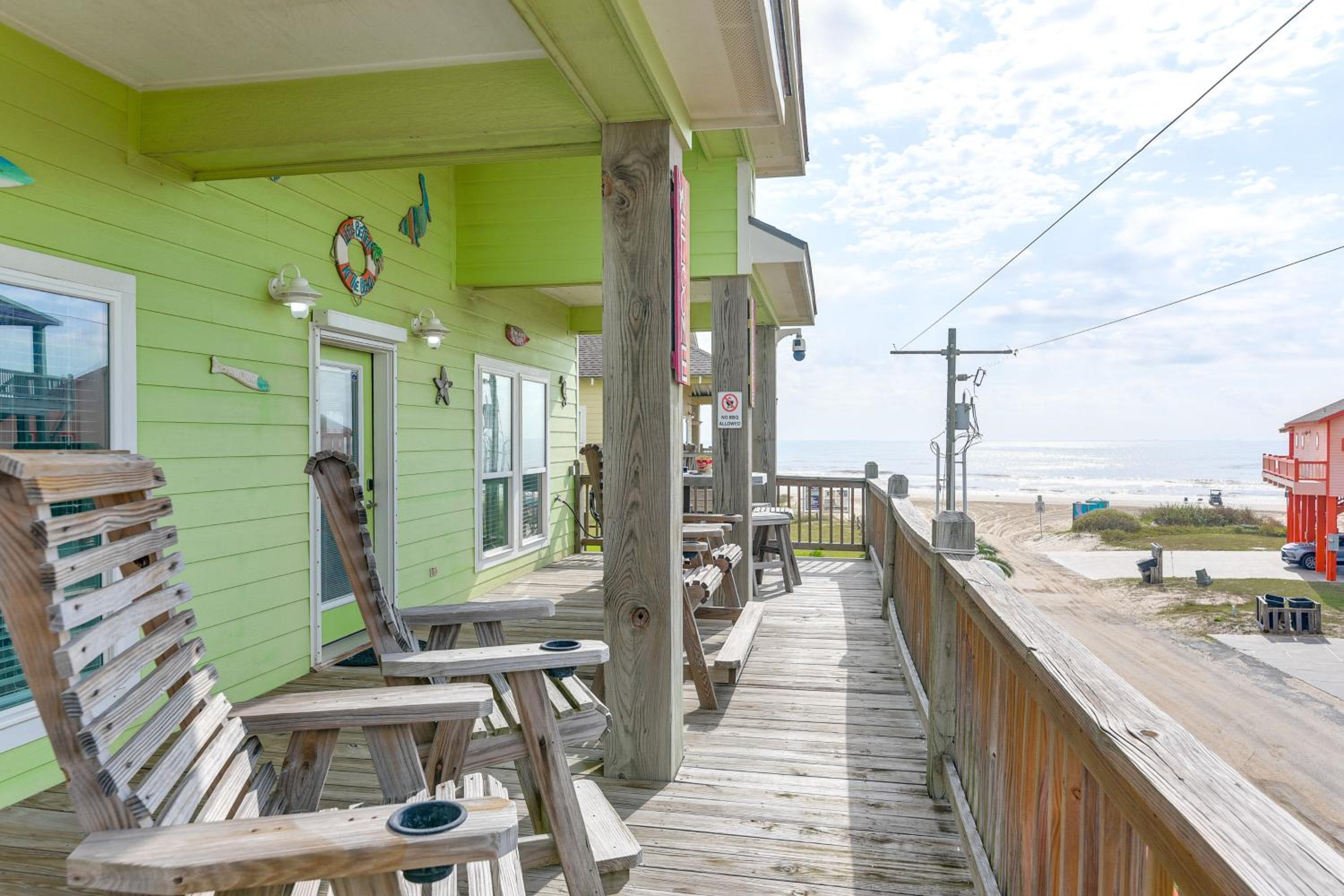 Steps to Shore! Just Beachy Home with Deck and Views