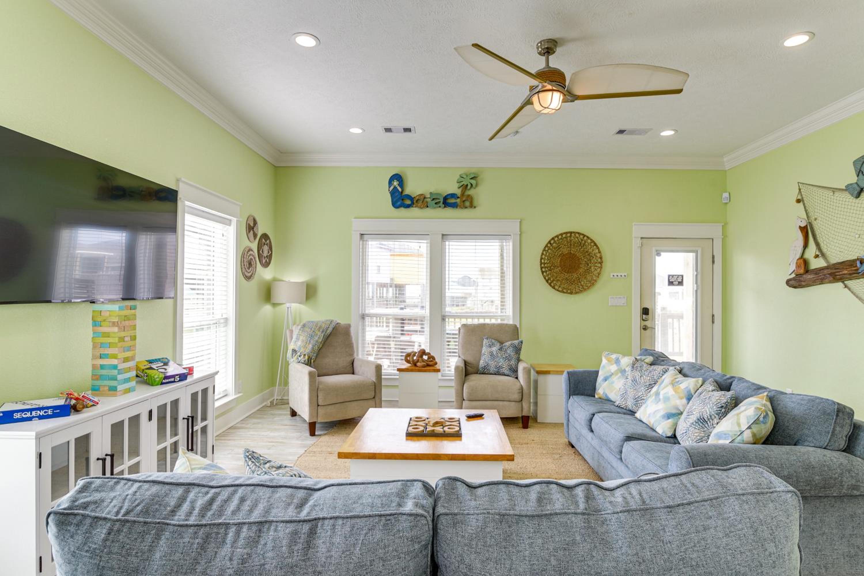 Steps to Shore! Just Beachy Home with Deck and Views