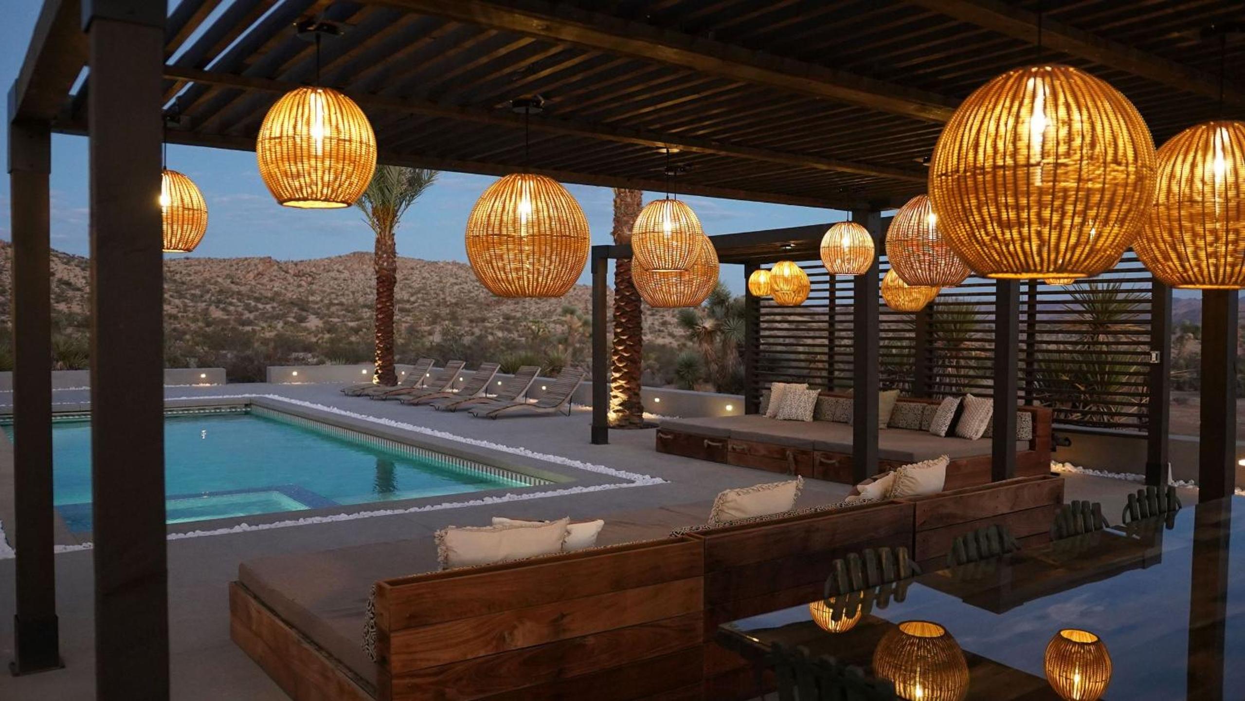 Iconic 6BR Desert Retreat w Pool Pickleball Fire Pit Joshua Tree Mansion by AvantStay