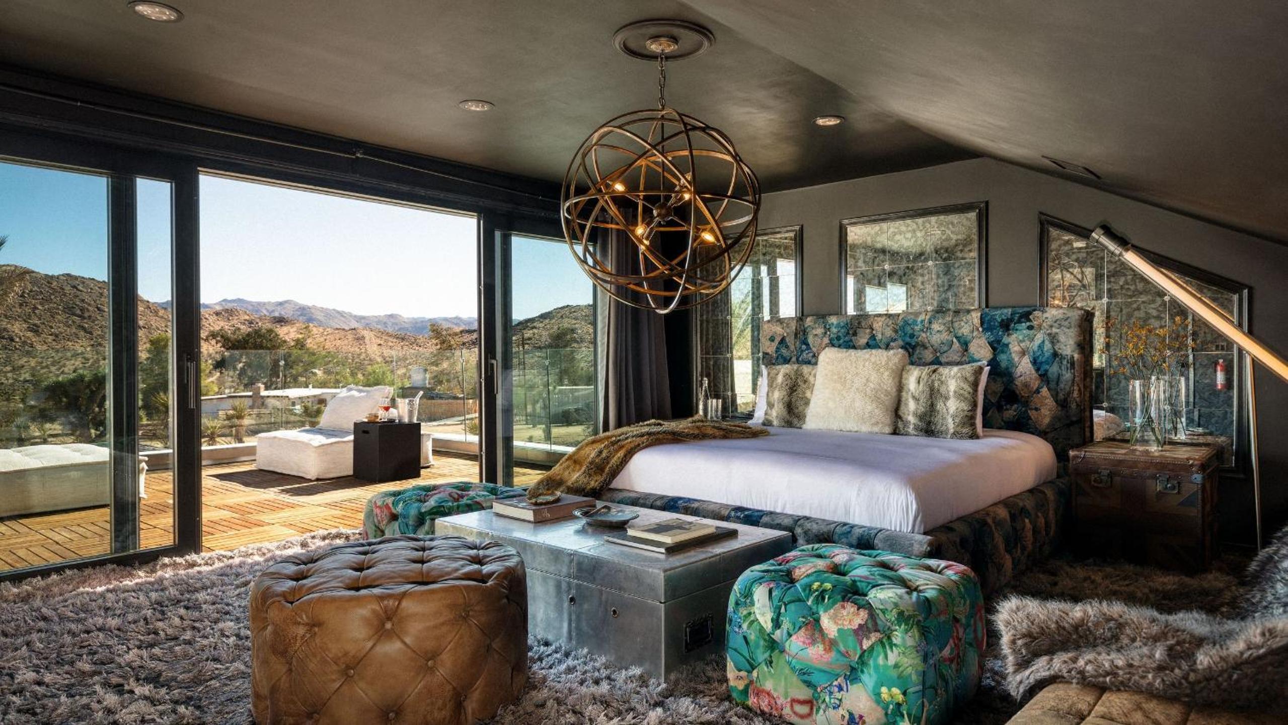 Iconic 6BR Desert Retreat w Pool Pickleball Fire Pit Joshua Tree Mansion by AvantStay