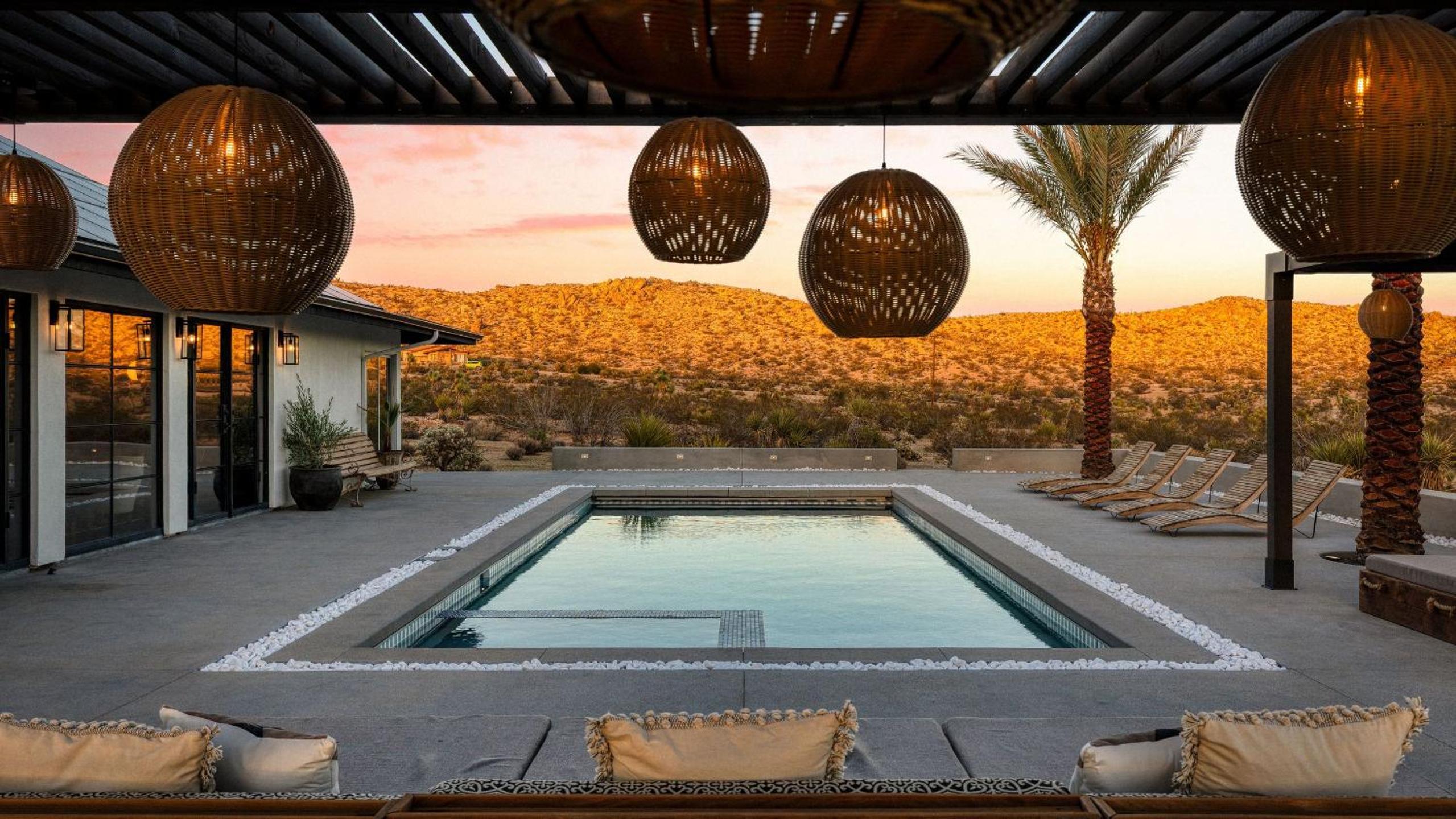 Iconic 6BR Desert Retreat w Pool Pickleball Fire Pit Joshua Tree Mansion by AvantStay