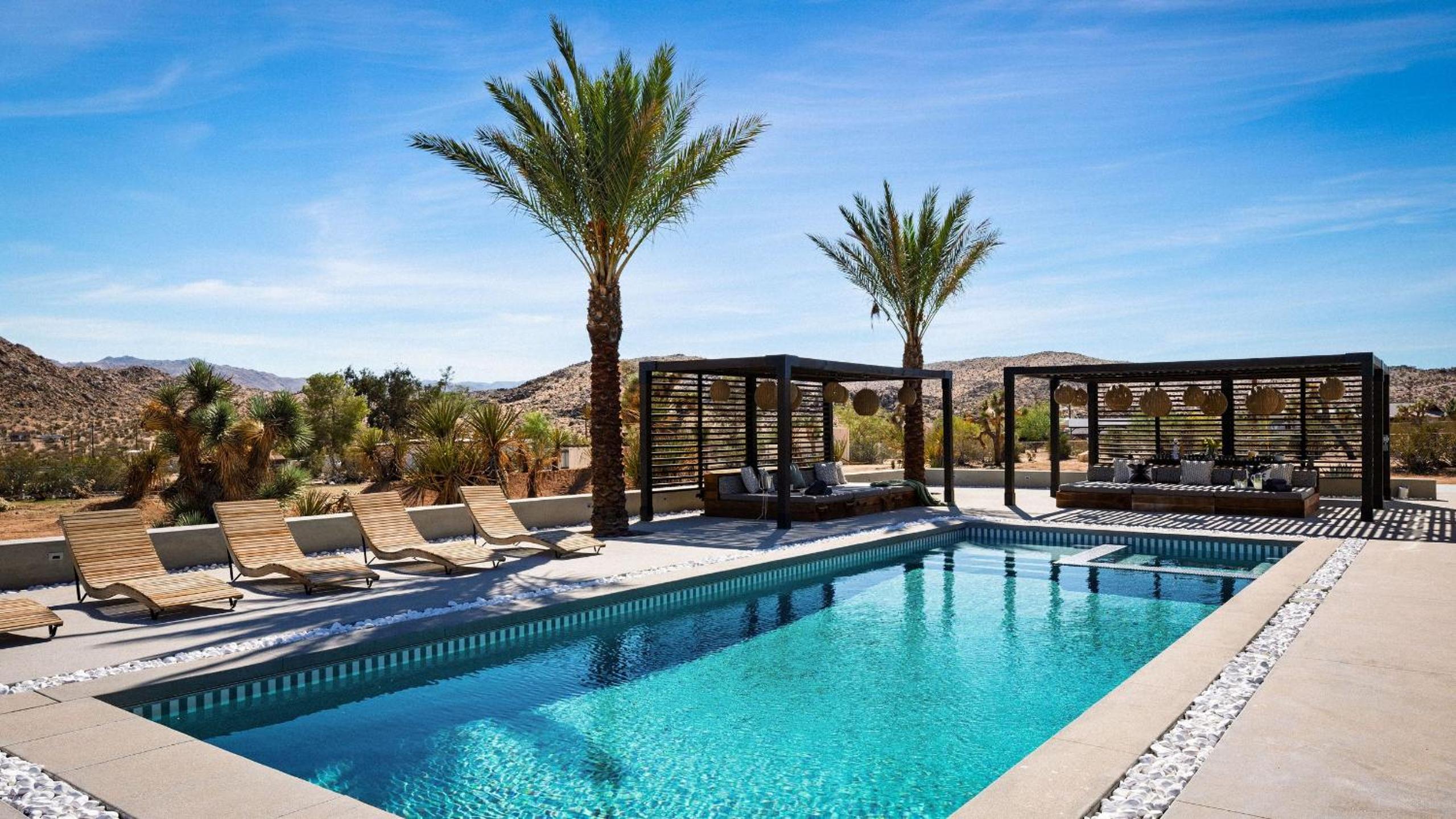 Iconic 6BR Desert Retreat w Pool Pickleball Fire Pit Joshua Tree Mansion by AvantStay