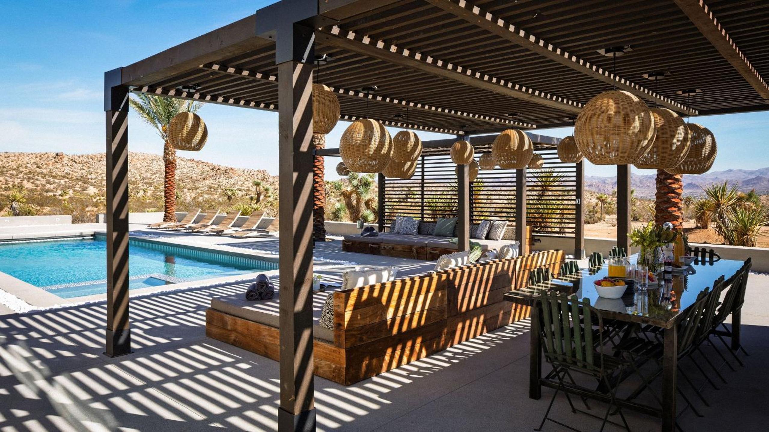 Iconic 6BR Desert Retreat w Pool Pickleball Fire Pit Joshua Tree Mansion by AvantStay