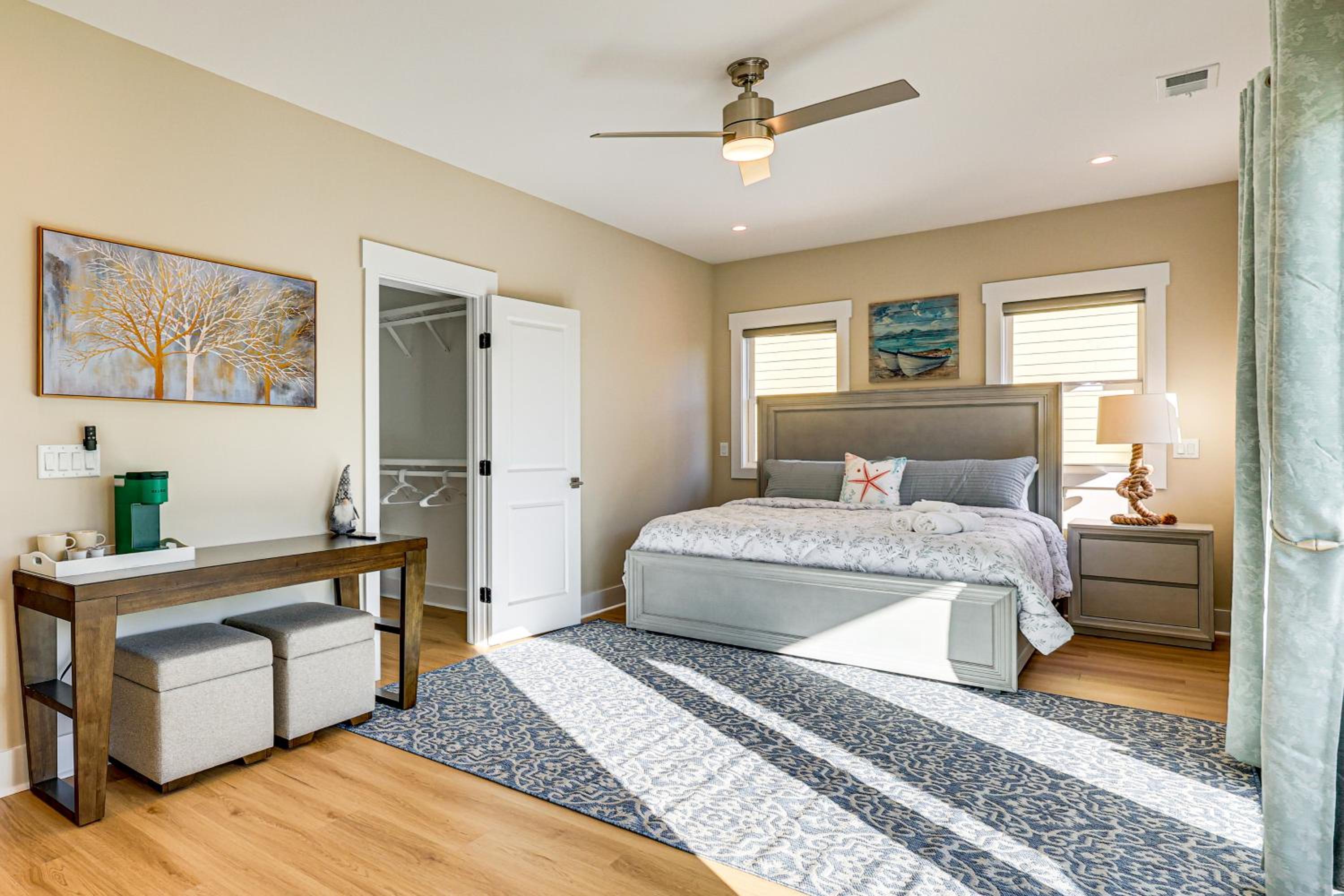 Walk to Water and Greenway! Luxe Carolina Beach Home