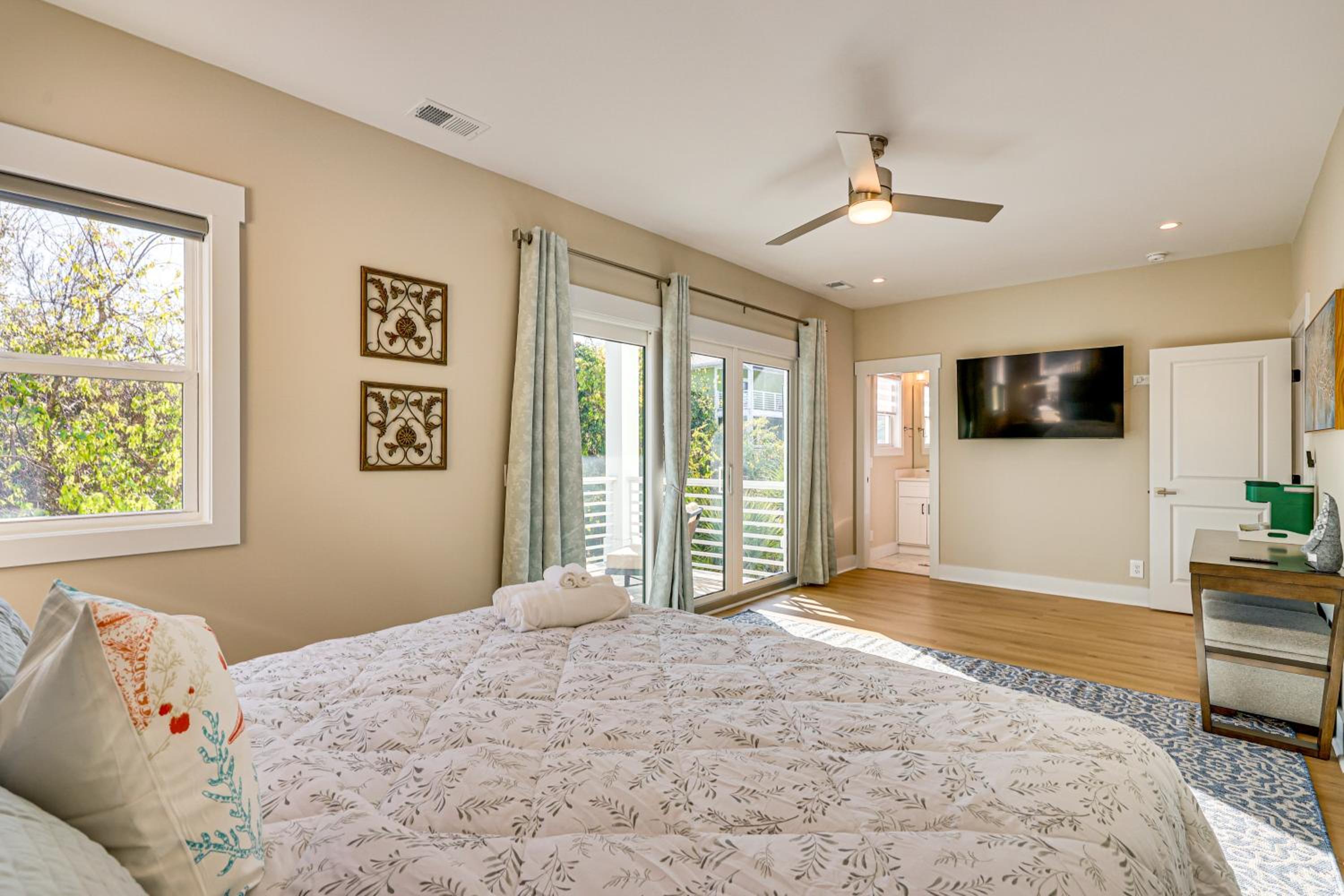 Walk to Water and Greenway! Luxe Carolina Beach Home