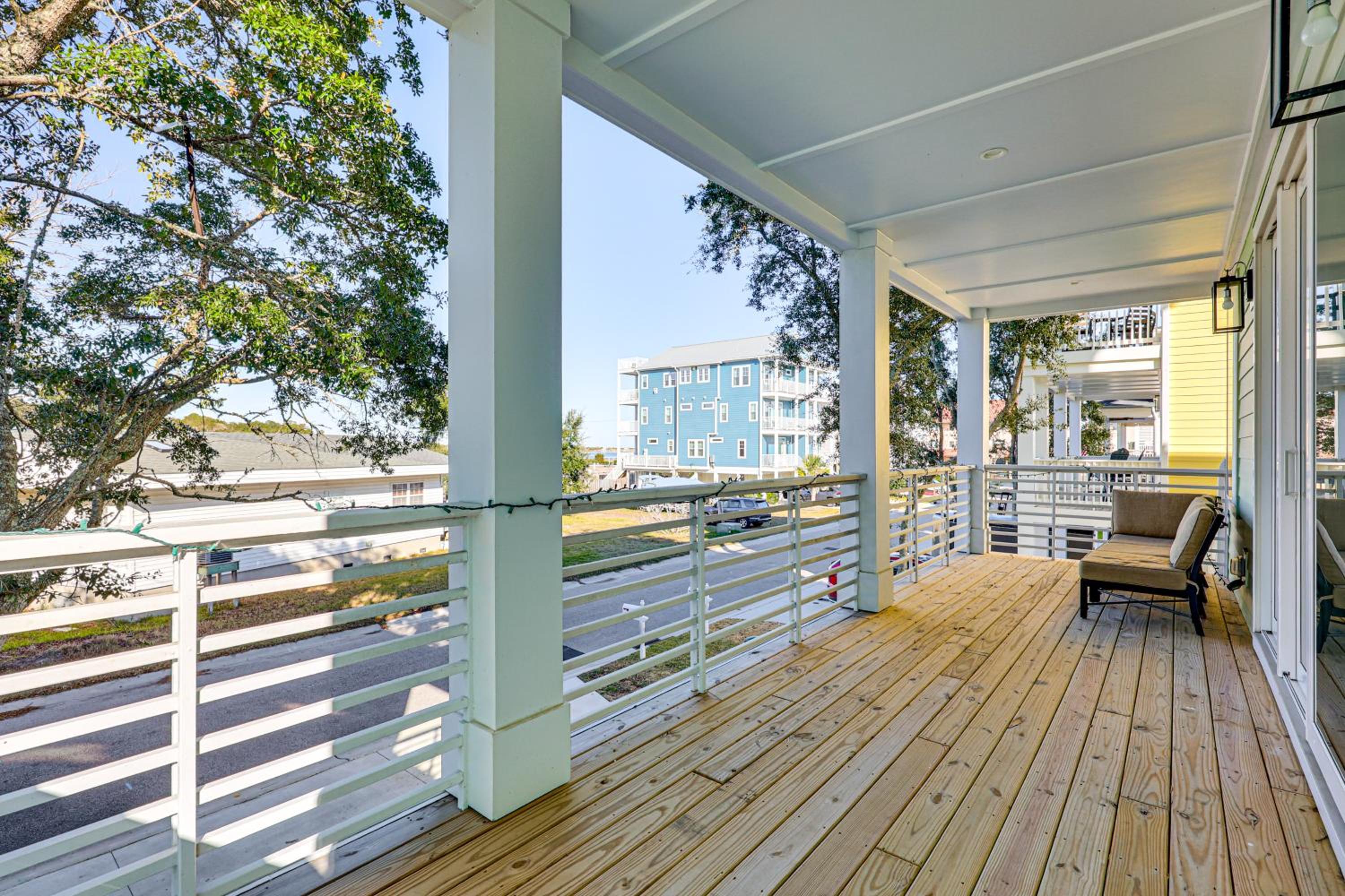 Walk to Water and Greenway! Luxe Carolina Beach Home