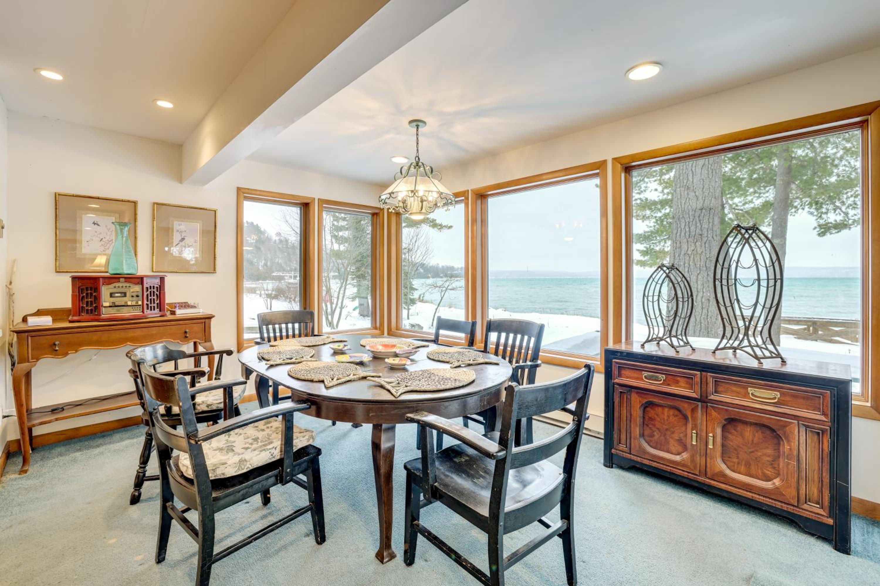 about 4,000 Sq Ft Cabin on Glen Lake Deck and Views!