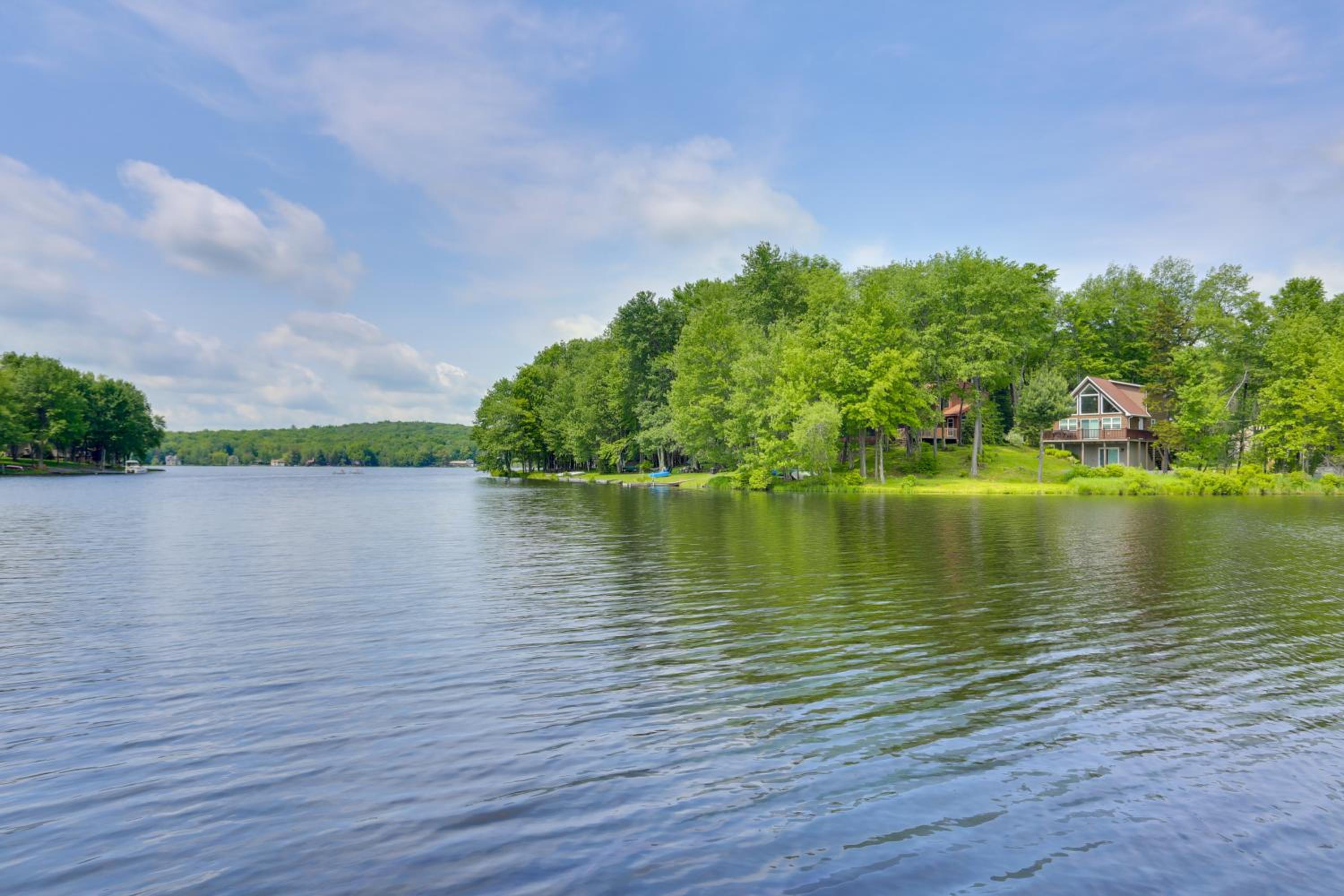 Games, Fire Pit, Hot Tub: Pocono Lake Family Home!