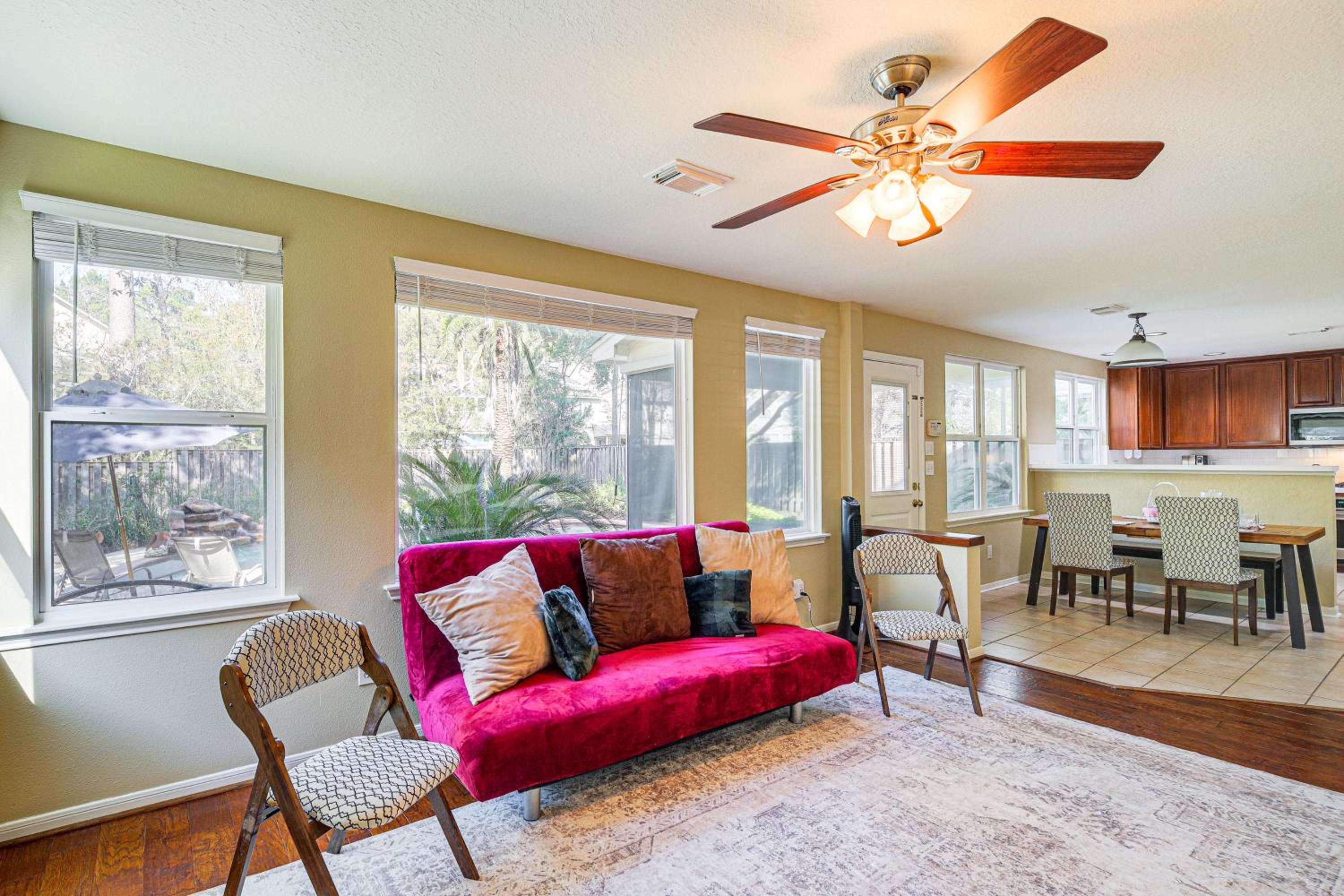 Near Trails, Shops and Eats Spring Home with Pool