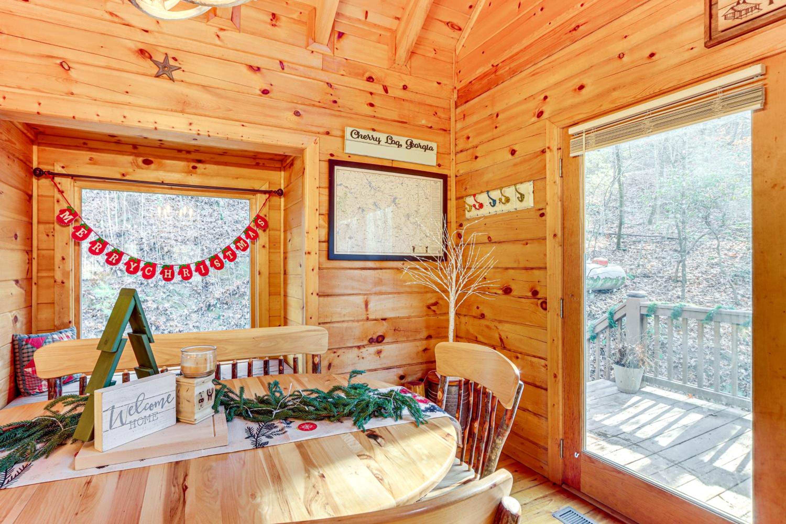Game Room and Hot Tub! Family Cabin in Blue Ridge