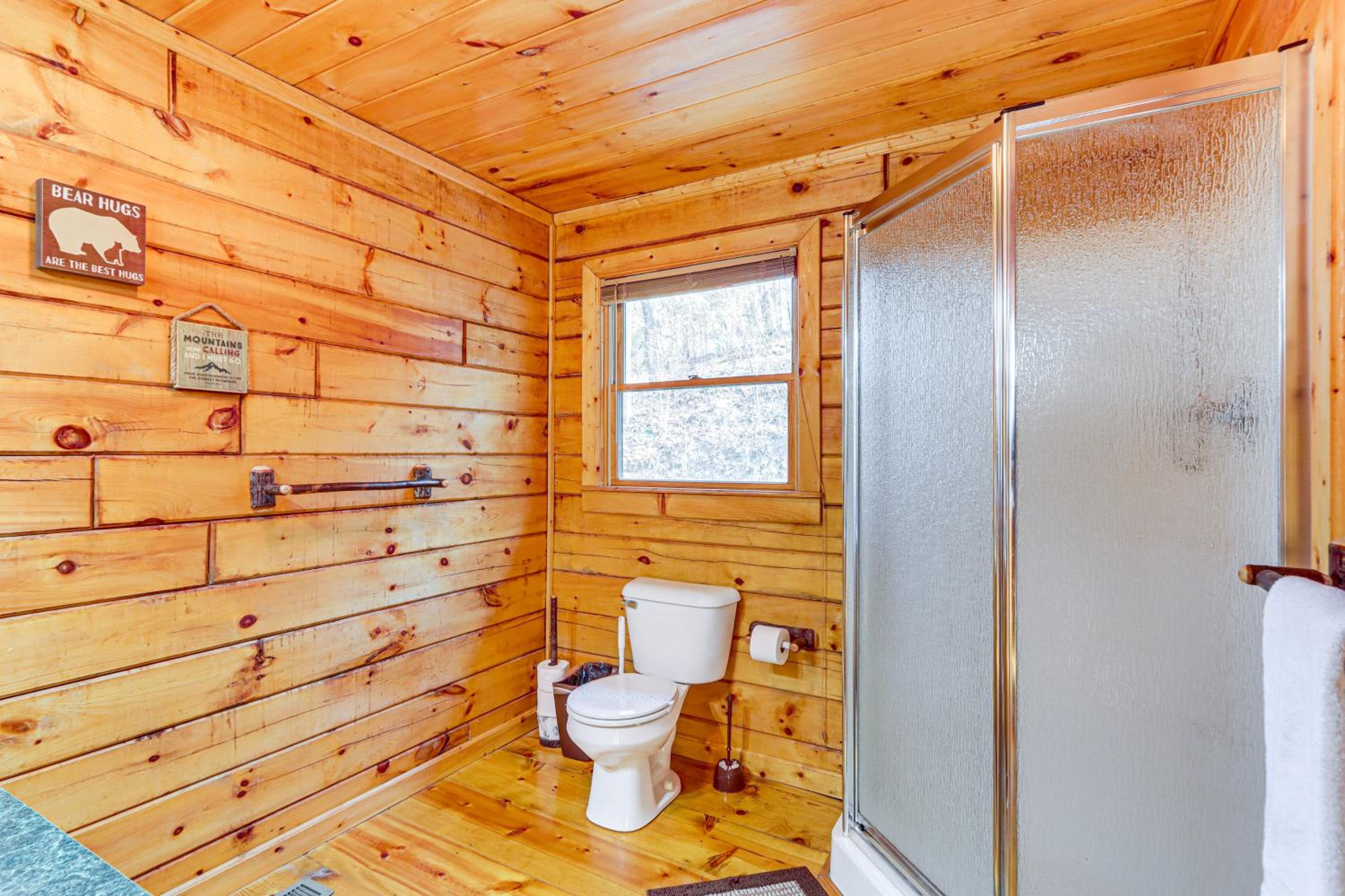 Game Room and Hot Tub! Family Cabin in Blue Ridge