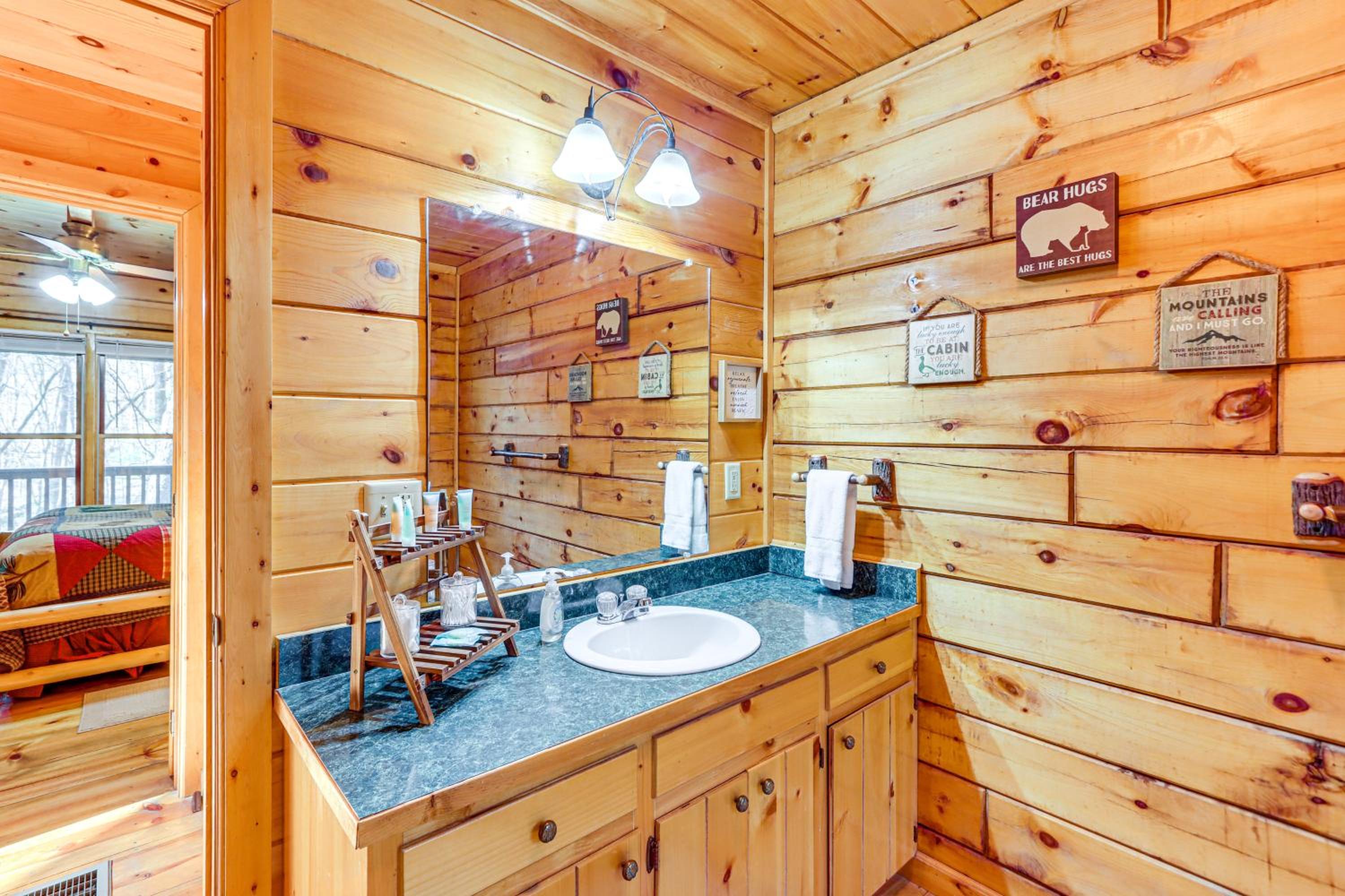 Game Room and Hot Tub! Family Cabin in Blue Ridge