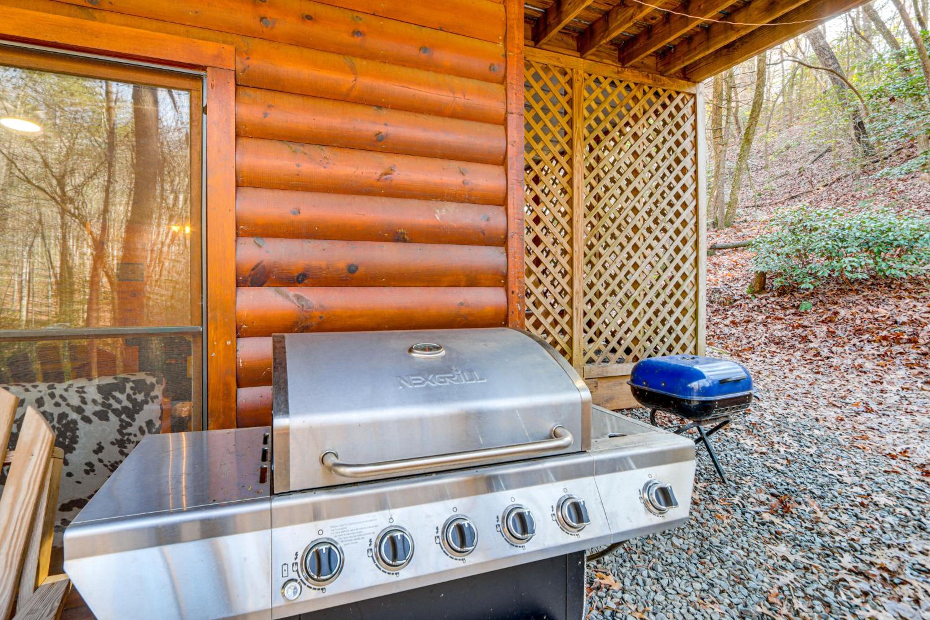 Game Room and Hot Tub! Family Cabin in Blue Ridge