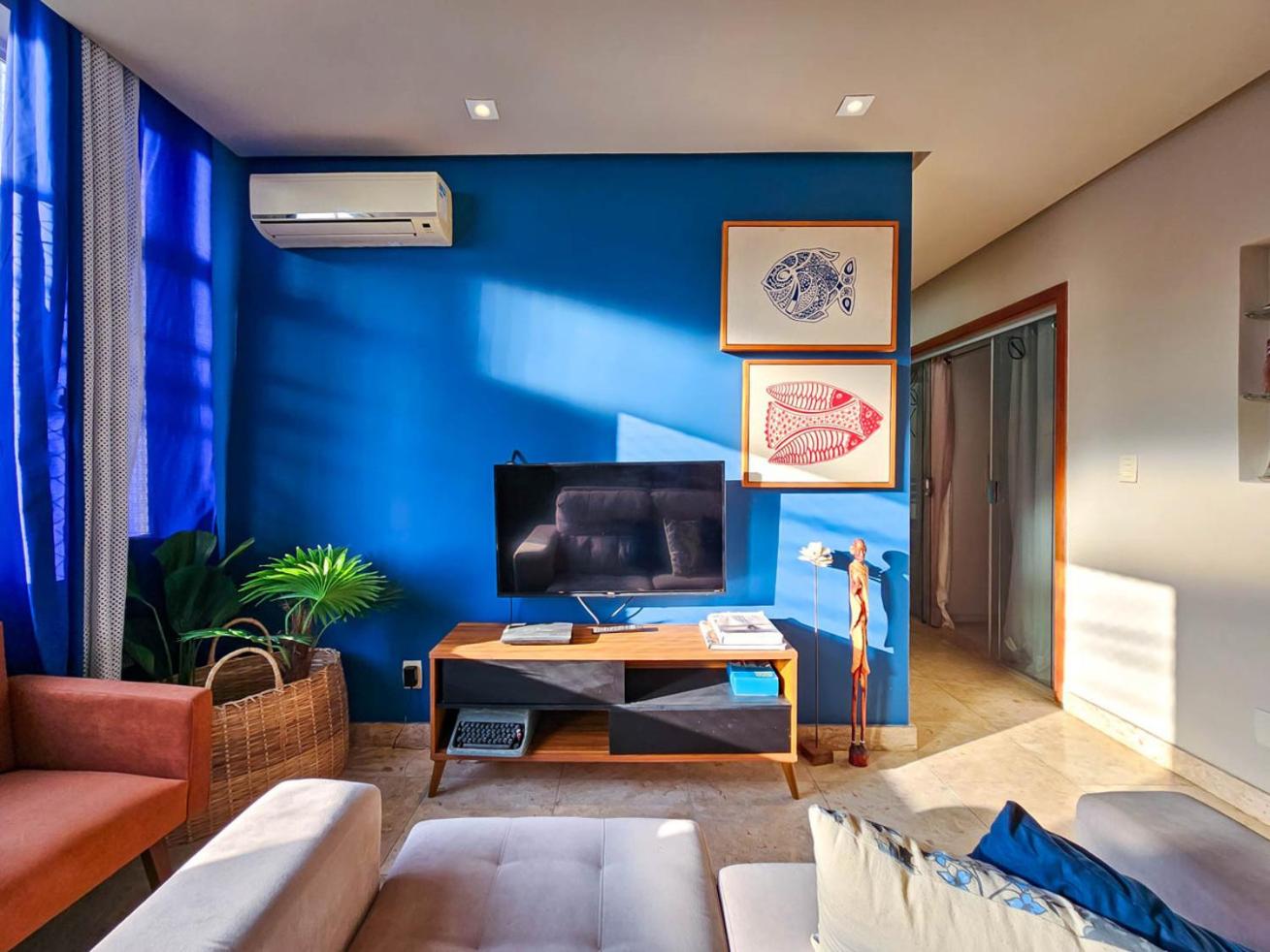 Apto com 3 quartos, Ar e Wi-Fi a 100m da Praia