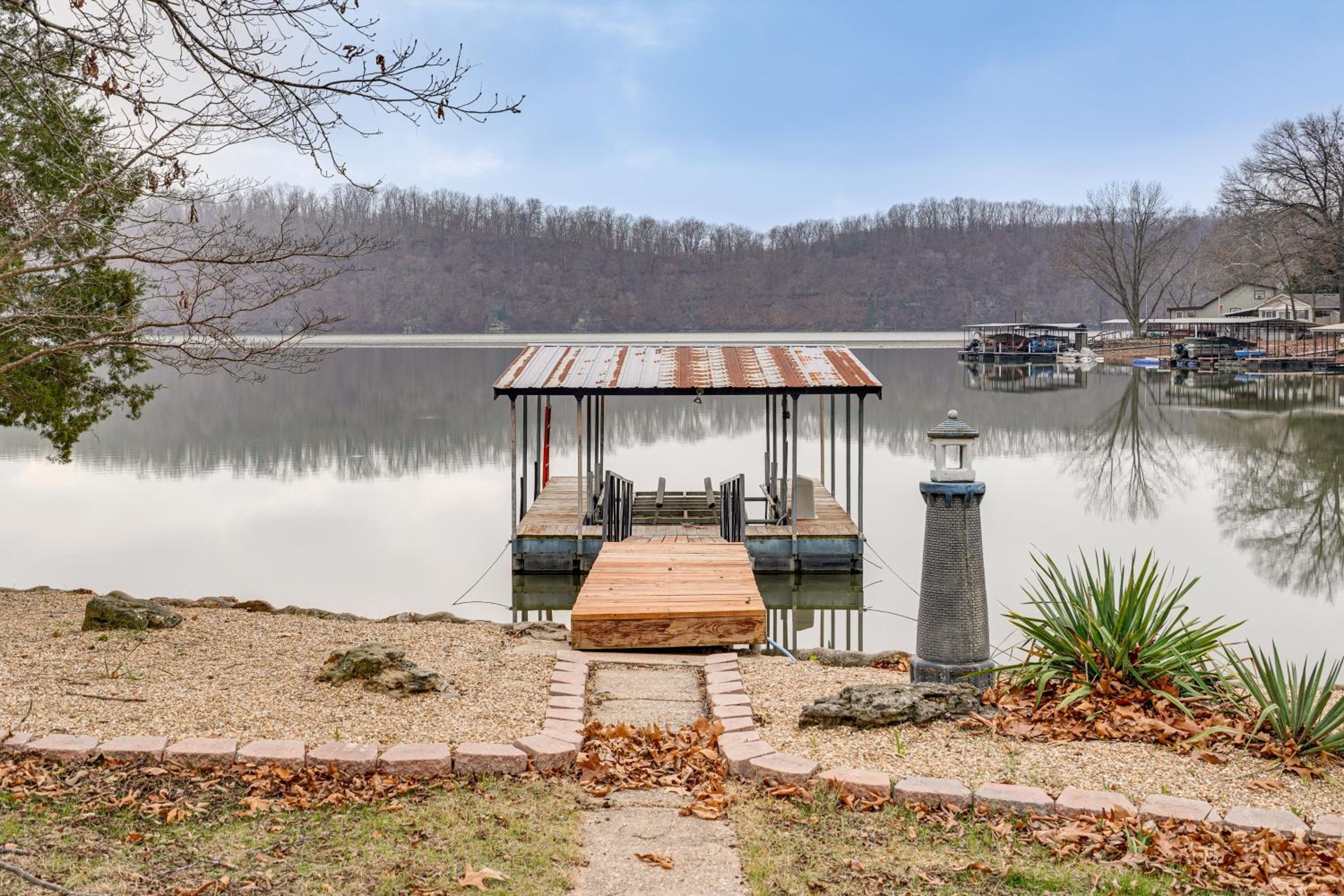 Dock, Deck and Dreamy Views! Lake of the Ozarks Home