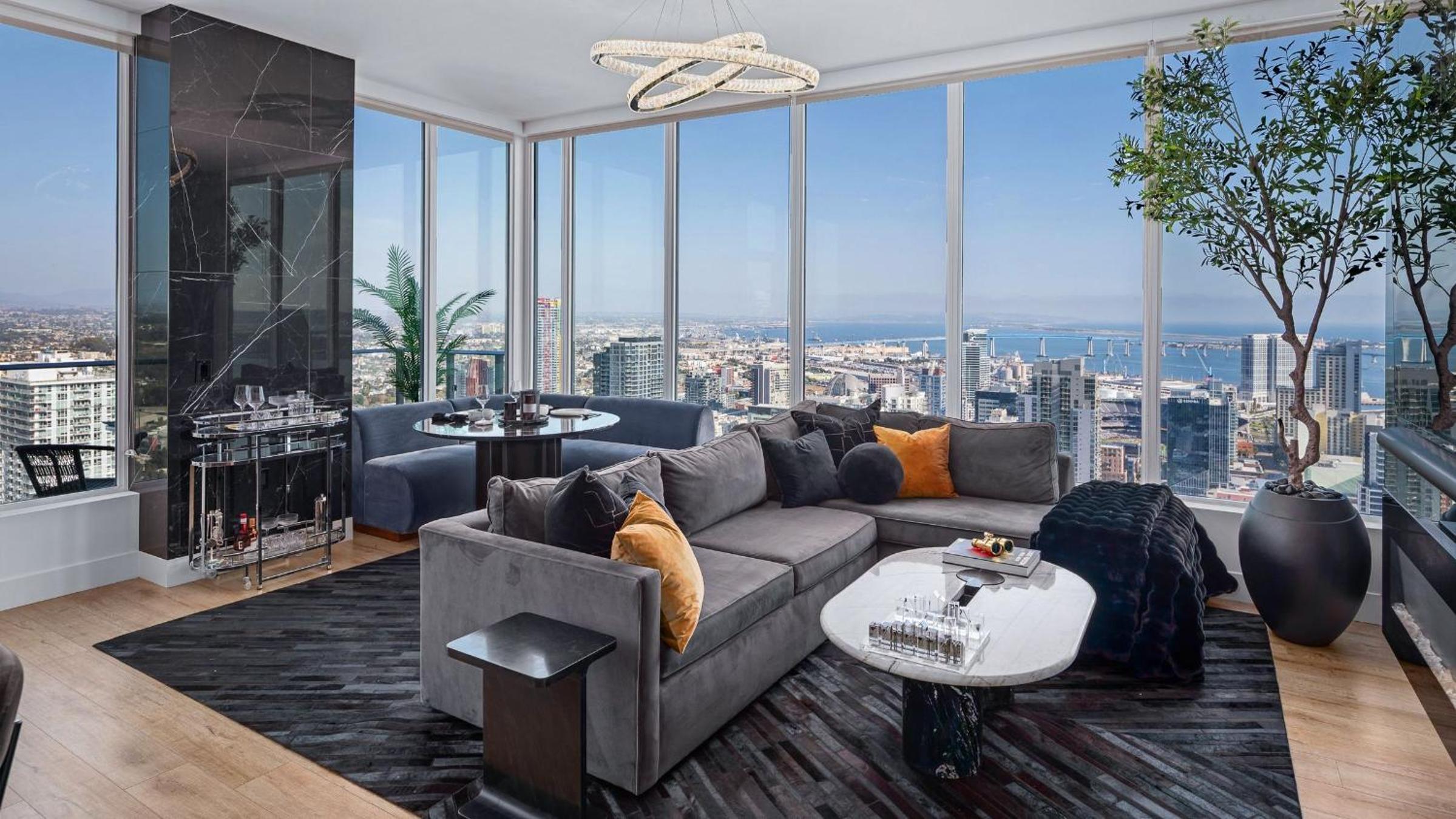 Entire Floor 2BDR w Luxury Amenities Balcony SkyLux Penthouse by AvantStay