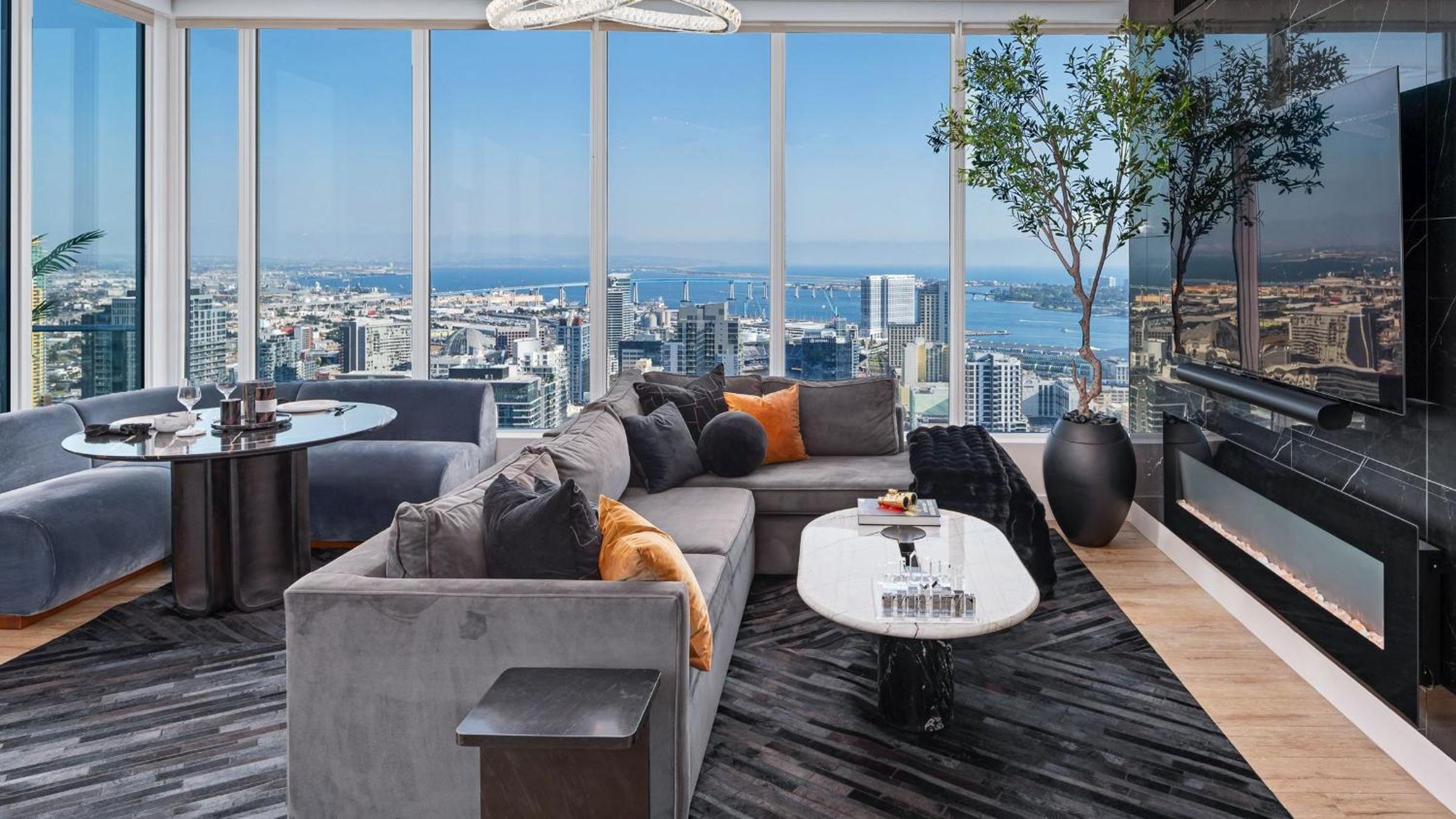 Entire Floor 2BDR w Luxury Amenities Balcony SkyLux Penthouse by AvantStay