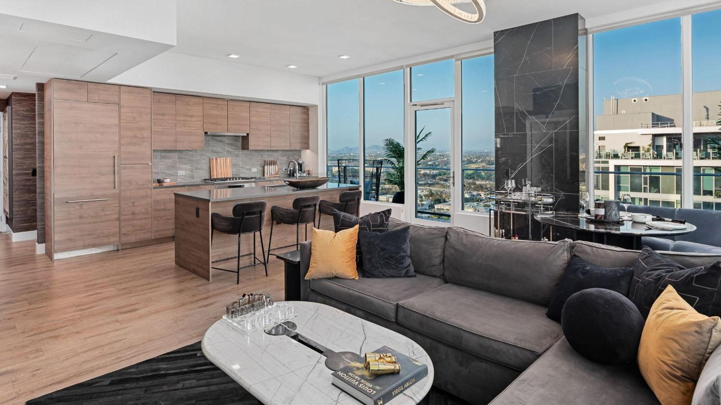 Entire Floor 2BDR w Luxury Amenities Balcony SkyLux Penthouse by AvantStay