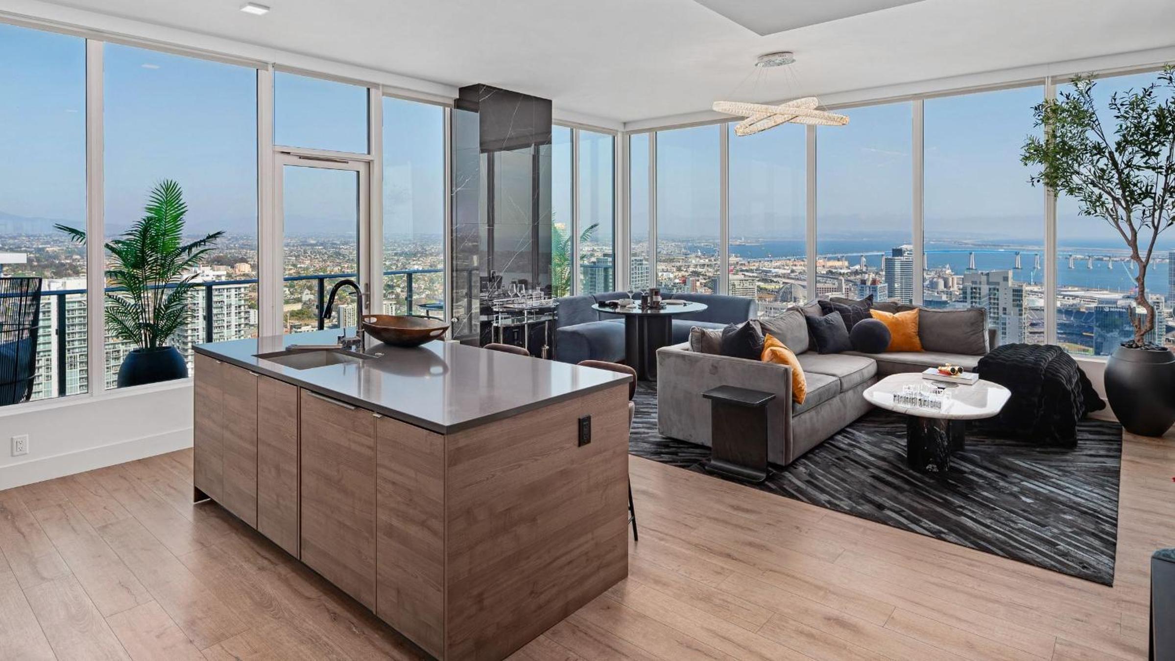 Entire Floor 2BDR w Luxury Amenities Balcony SkyLux Penthouse by AvantStay