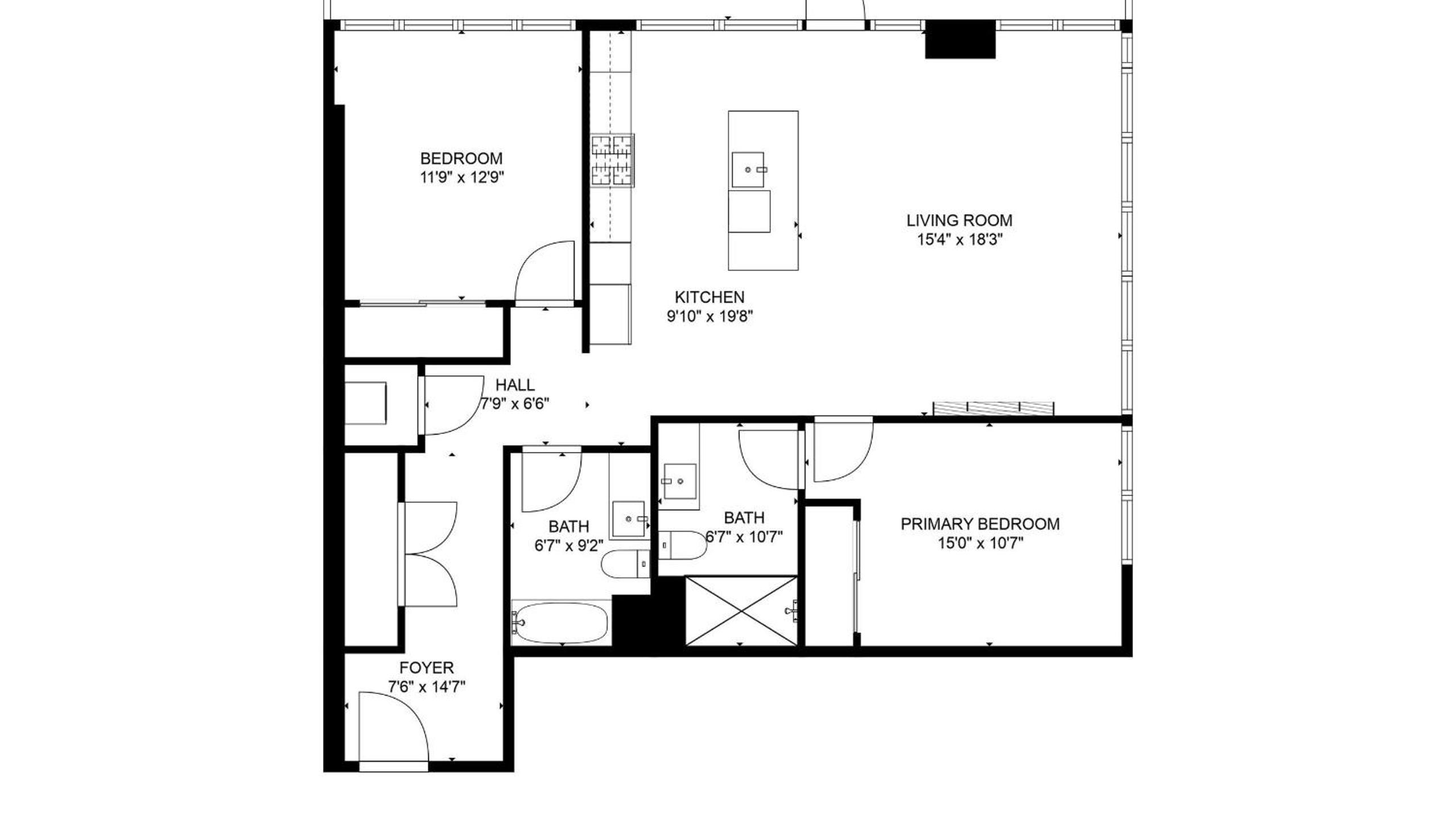 Entire Floor 2BDR w Luxury Amenities Balcony SkyLux Penthouse by AvantStay