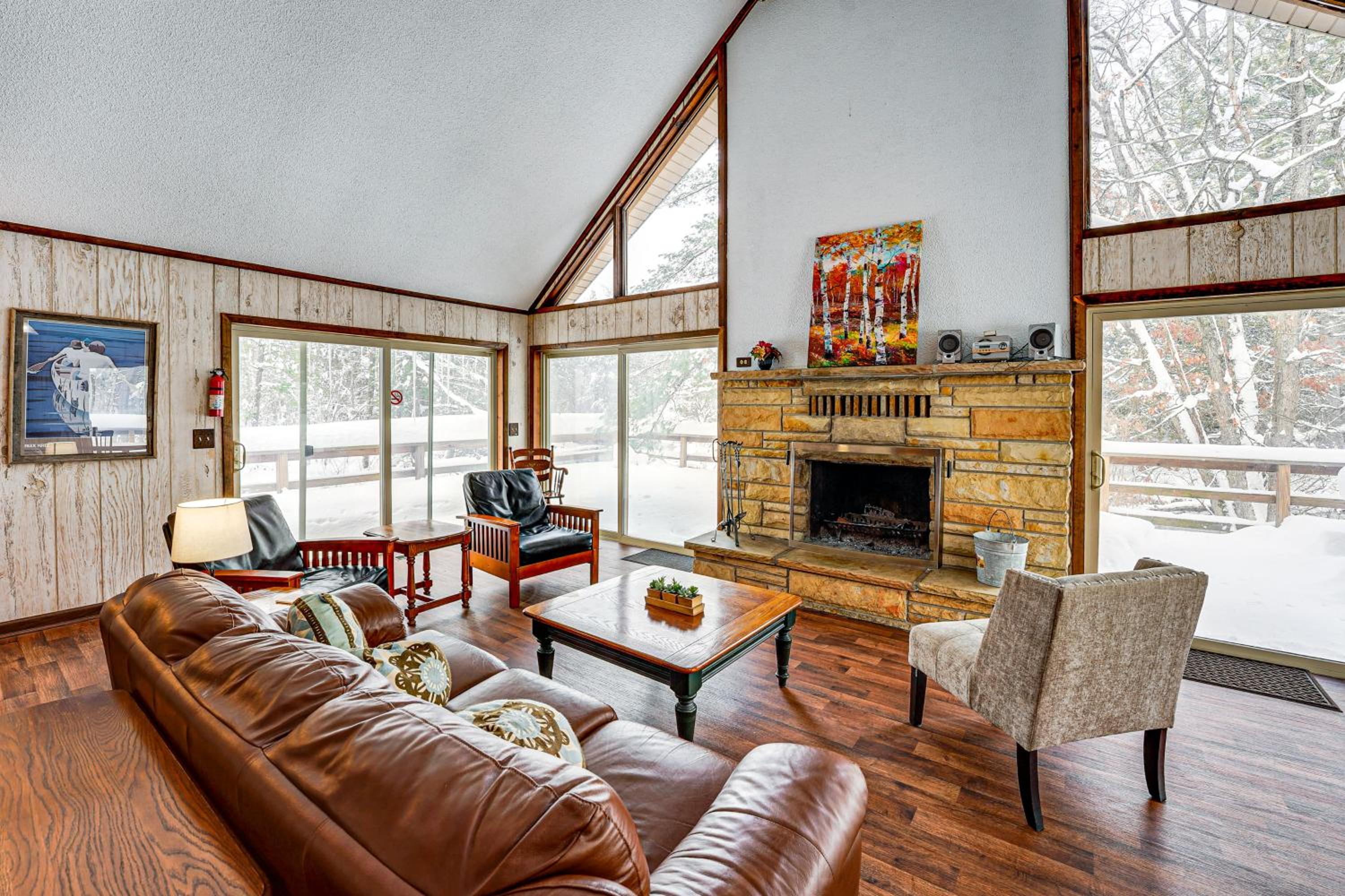Pere Marquette Riverfront Cabin with Fishing Access