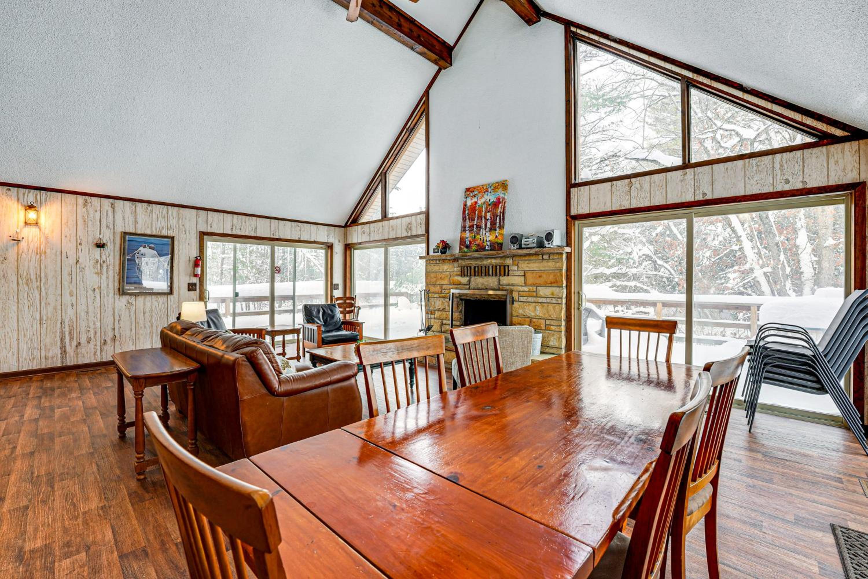 Pere Marquette Riverfront Cabin with Fishing Access