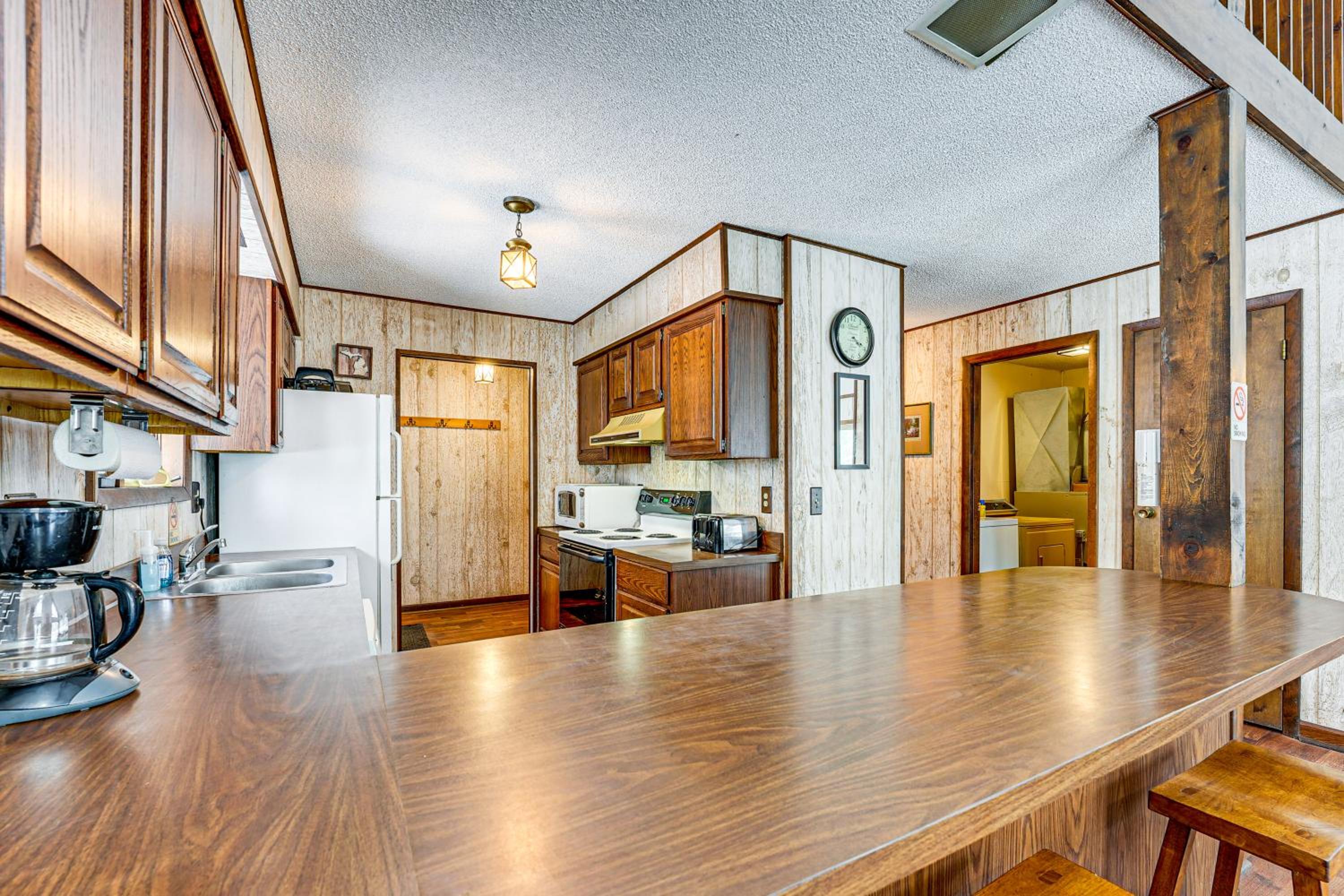 Pere Marquette Riverfront Cabin with Fishing Access