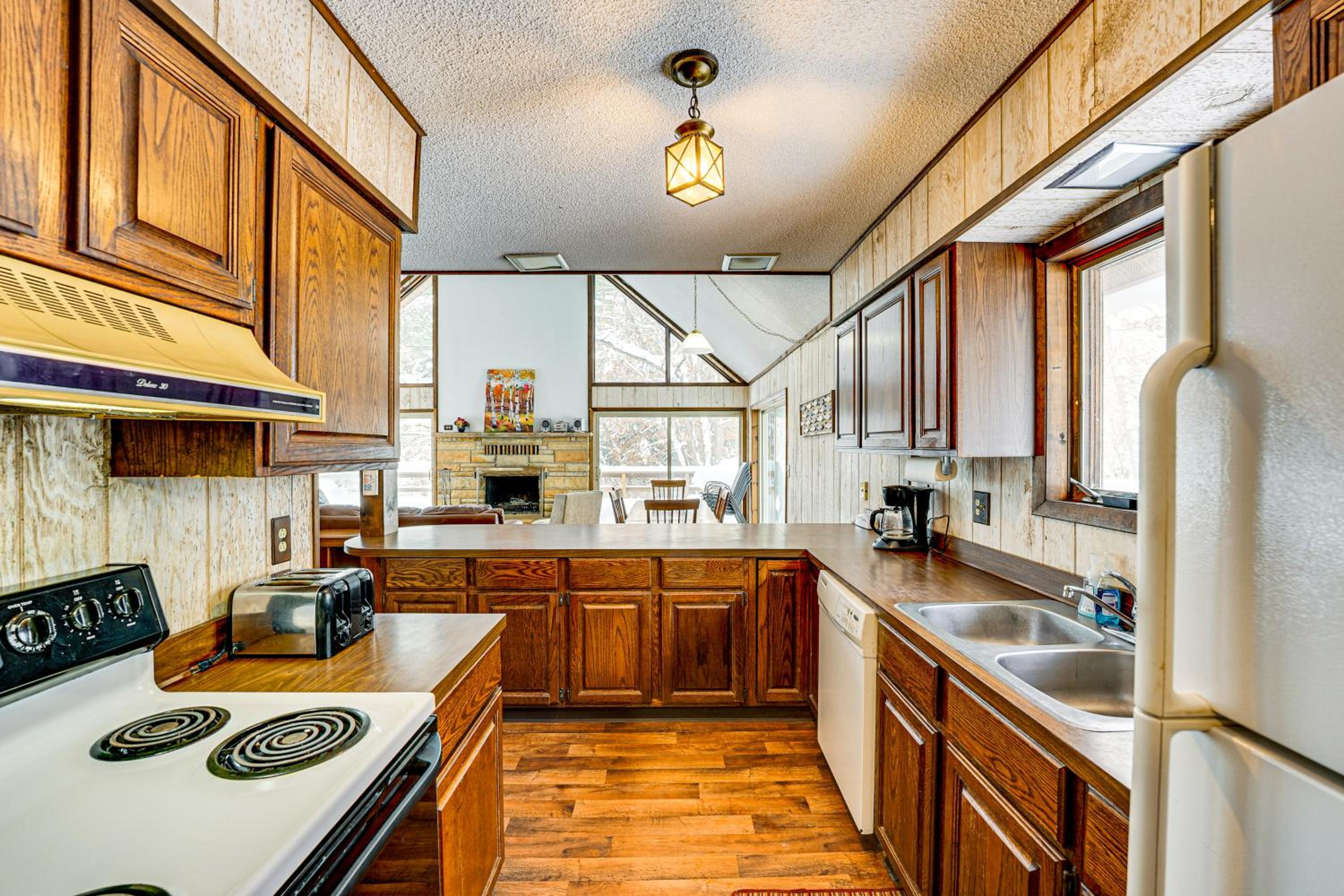 Pere Marquette Riverfront Cabin with Fishing Access