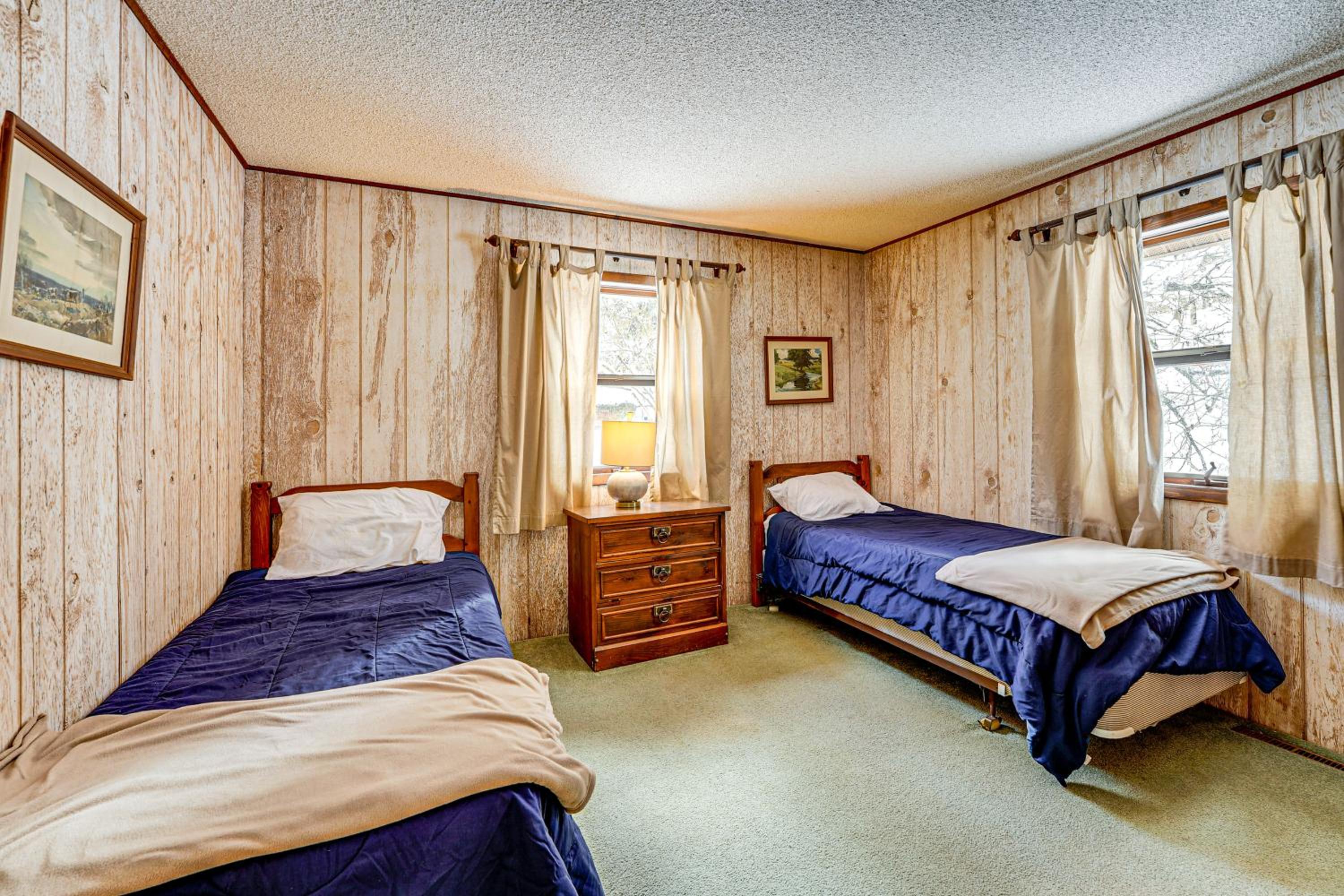 Pere Marquette Riverfront Cabin with Fishing Access