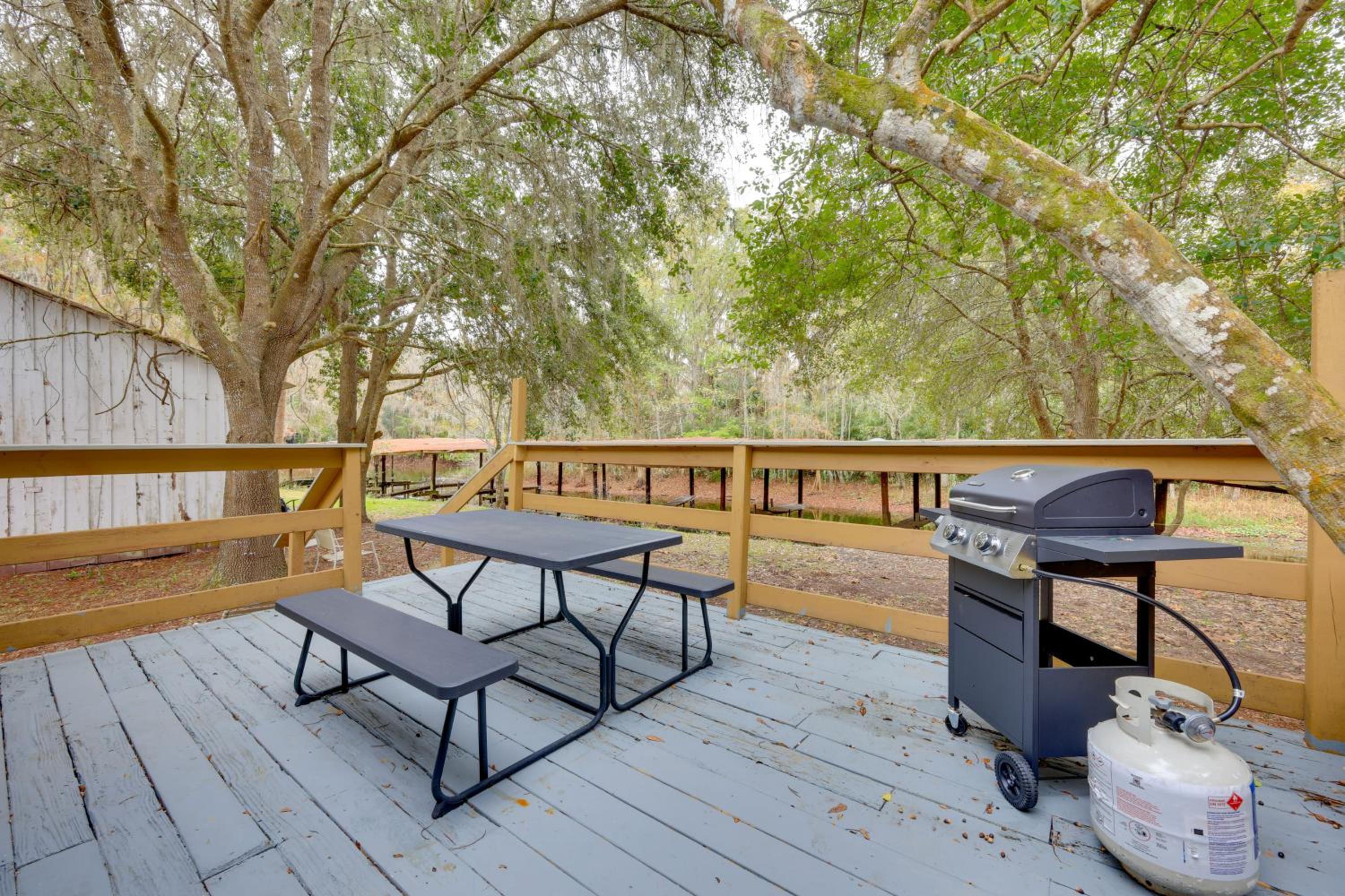 Fish, Boat and Explore Cross Creek Cabin with Dock!