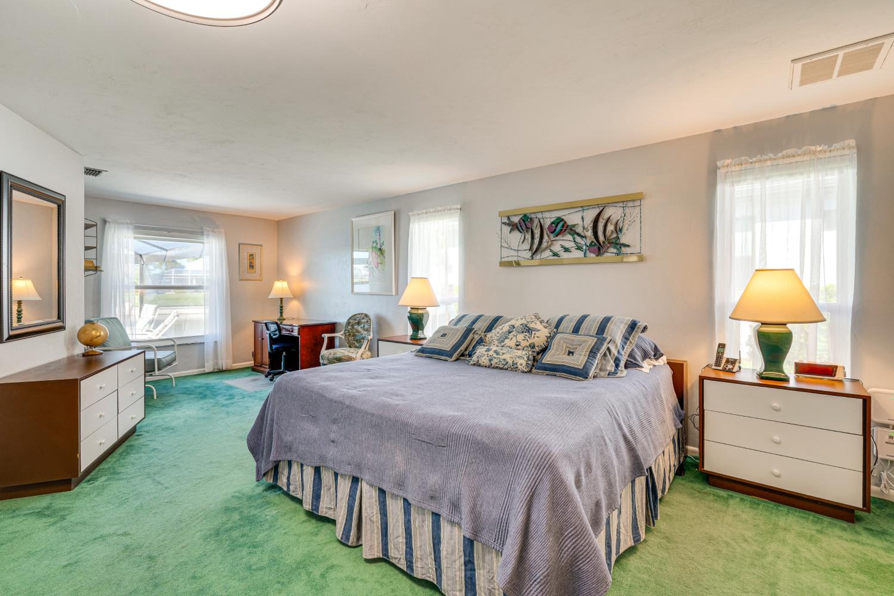Waterfront Cape Coral Gem with Lanai, Pool and Dock!