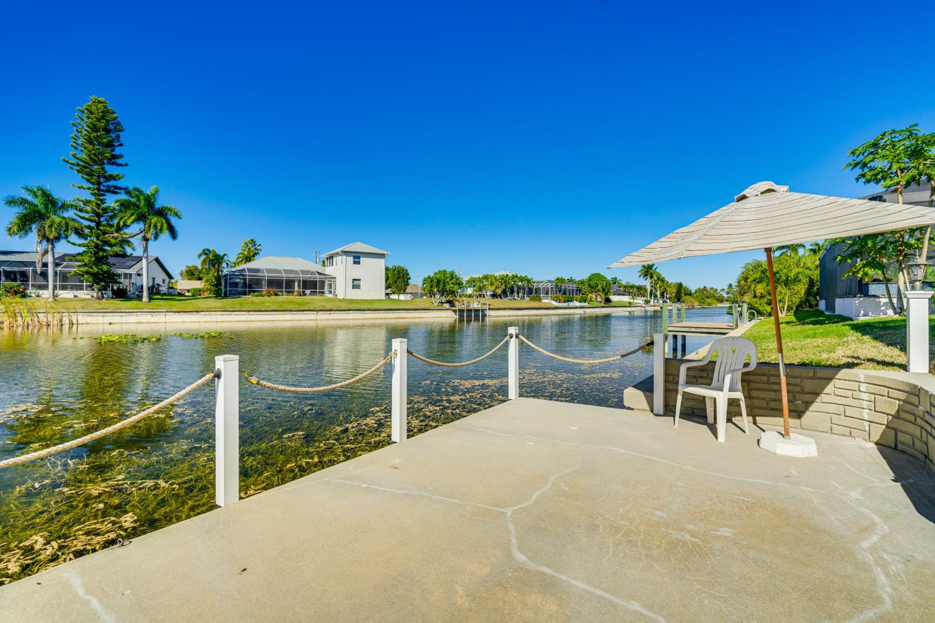 Waterfront Cape Coral Gem with Lanai, Pool and Dock!