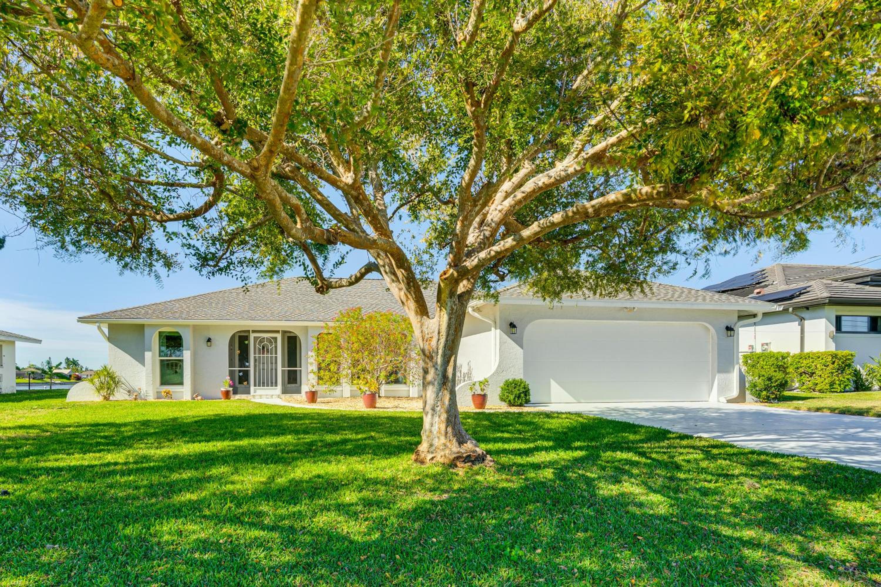 Waterfront Cape Coral Gem with Lanai, Pool and Dock!