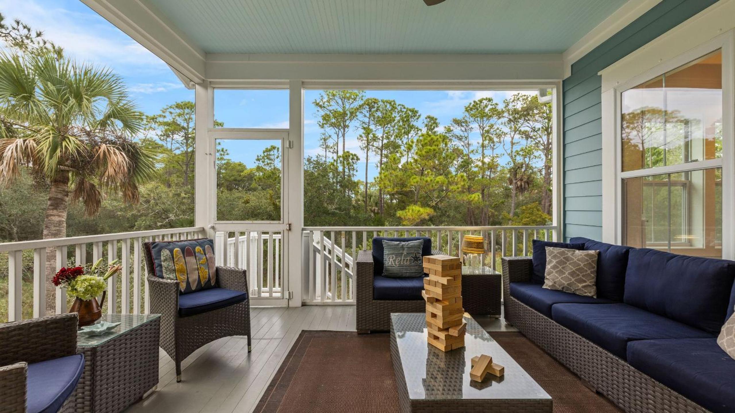 Folly Beach Getaway Near Sand Covered Lounge BBQ Outdoor TV Tidecrest by AvantStay