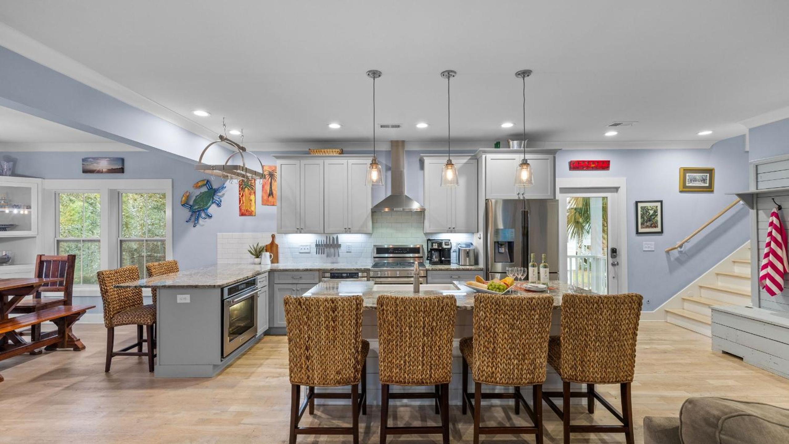 Folly Beach Getaway Near Sand Covered Lounge BBQ Outdoor TV Tidecrest by AvantStay