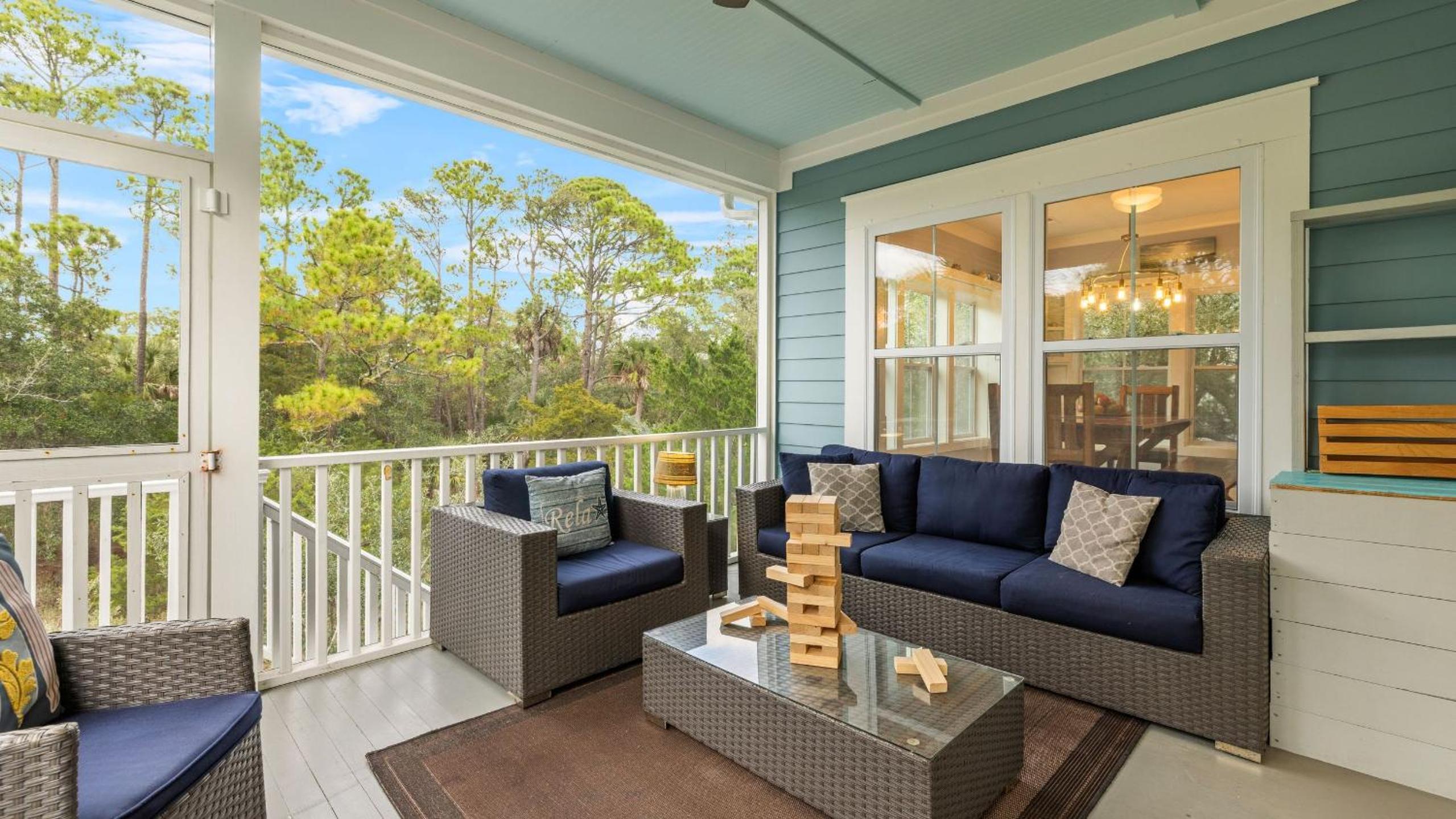 Folly Beach Getaway Near Sand Covered Lounge BBQ Outdoor TV Tidecrest by AvantStay