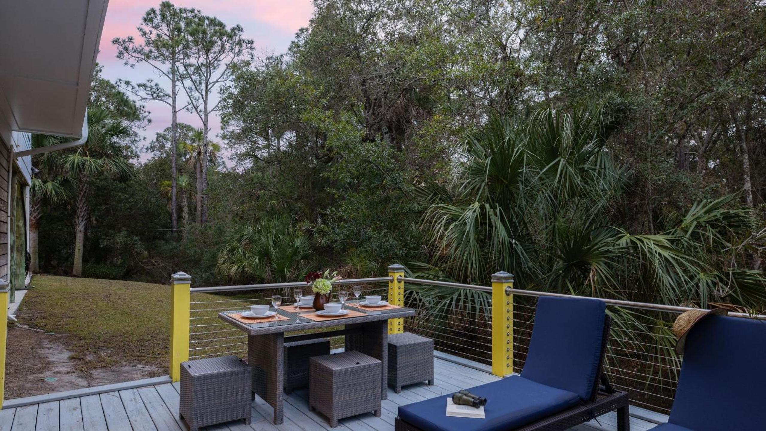 Folly Beach Getaway Near Sand Covered Lounge BBQ Outdoor TV Tidecrest by AvantStay